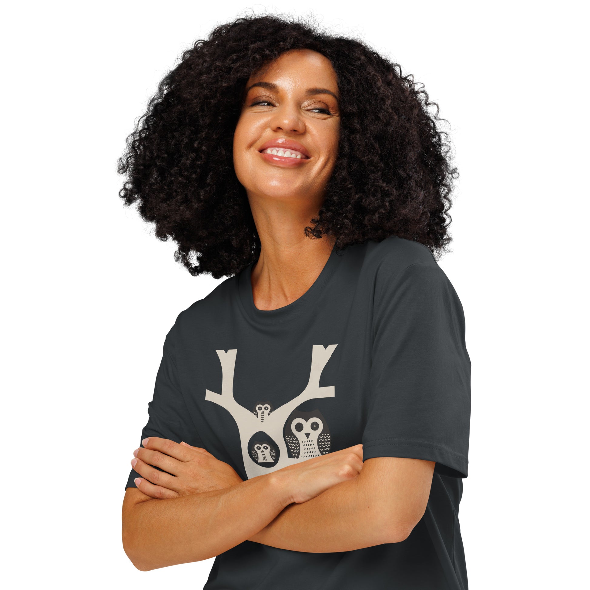 Unisex Organic Ribbed Neck T-Shirt – OwlNest Sustainable Fashion for Family Day Vibes Dudeily