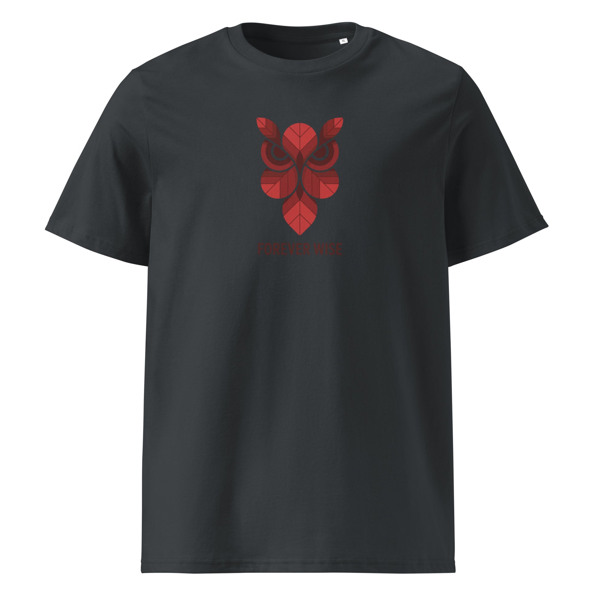 Unisex Organic Ribbed Neck T-Shirt: 'Forever Wise' | Sustainable Owl Fashion USA Dudeily