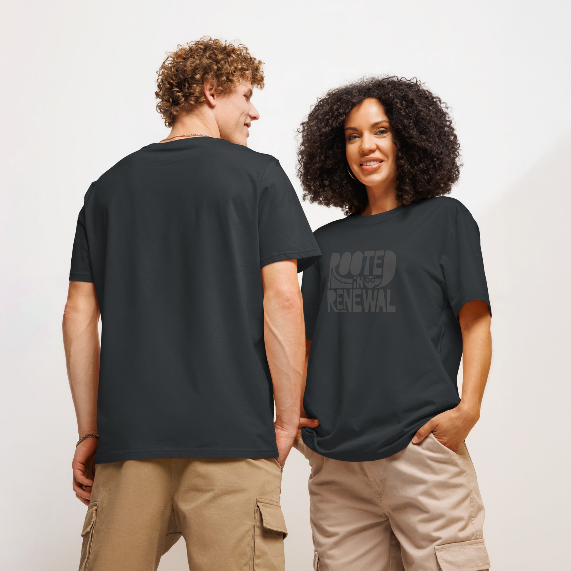 Unisex Essential Organic Hoodie "Rooted In Renewal" – Owl Print Sustainable Fashion Dudeily