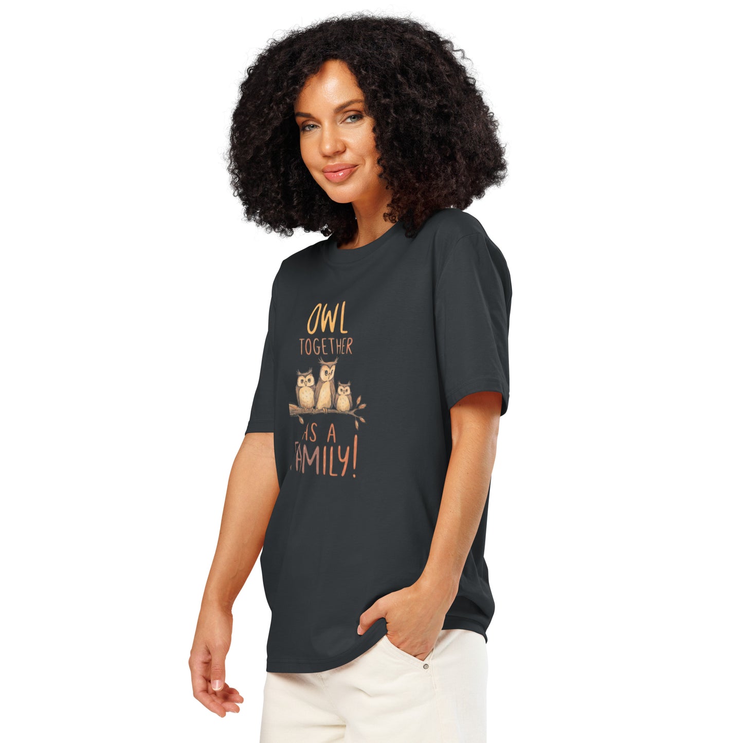 Unisex Organic Ribbed Neck T-Shirt – OwlNest Sustainable Fashion Fit for Family Day Moments Dudeily