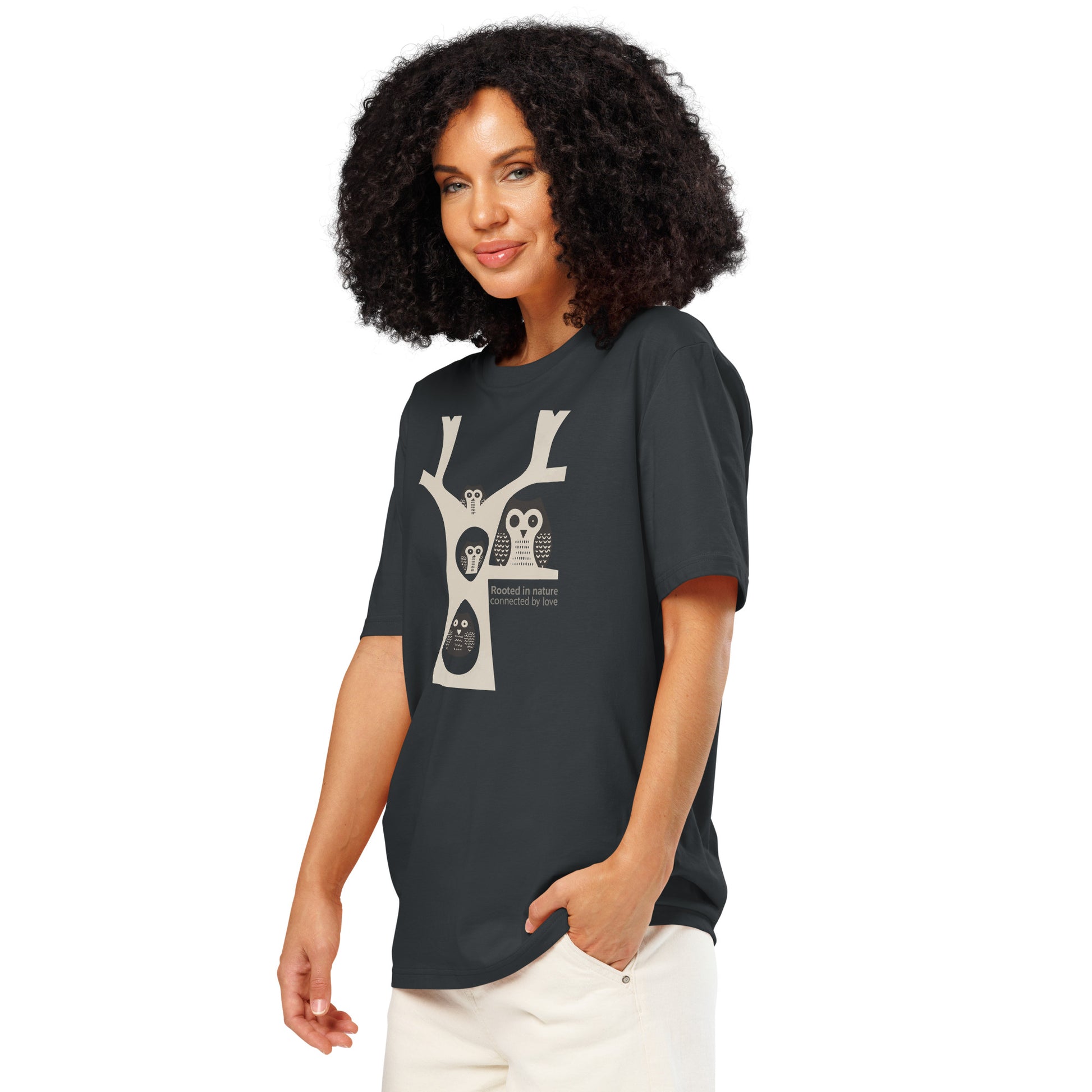 Unisex Organic Ribbed Neck T-Shirt – OwlNest Sustainable Fashion for Family Day Vibes Dudeily