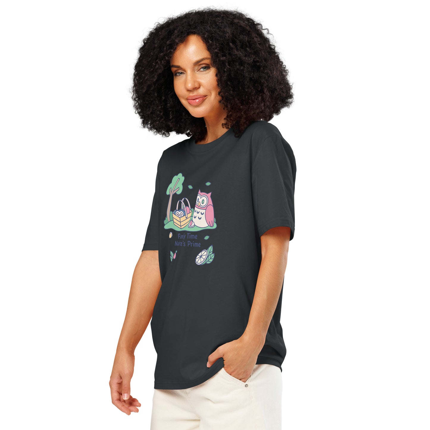 Unisex Organic Ribbed Neck T-Shirt – OwlThread Sustainable Fashion Pick for Family Day Dudeily