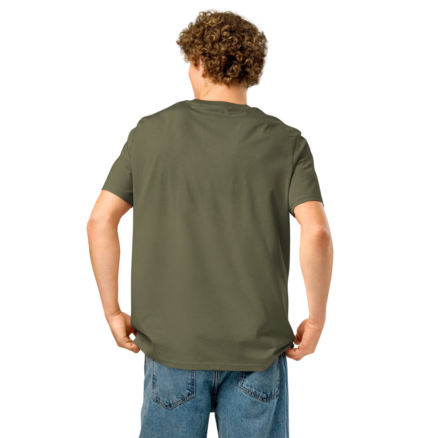 Eco-Friendly Owl Clothing Embroidered Unisex Organic Ribbed Neck T-Shirt "Grow With Care" Dudeily