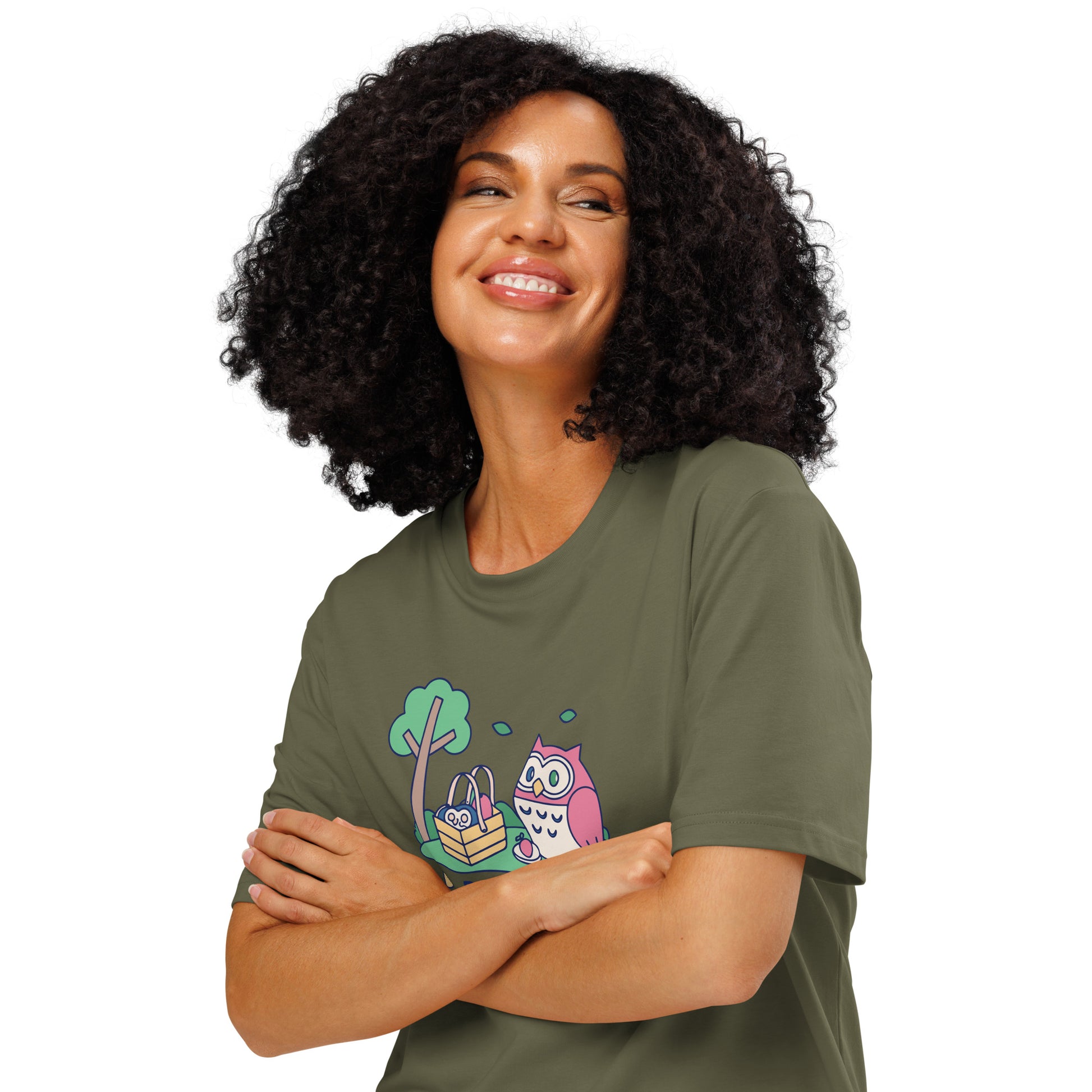 Unisex Organic Ribbed Neck T-Shirt – OwlThread Sustainable Fashion Pick for Family Day Dudeily