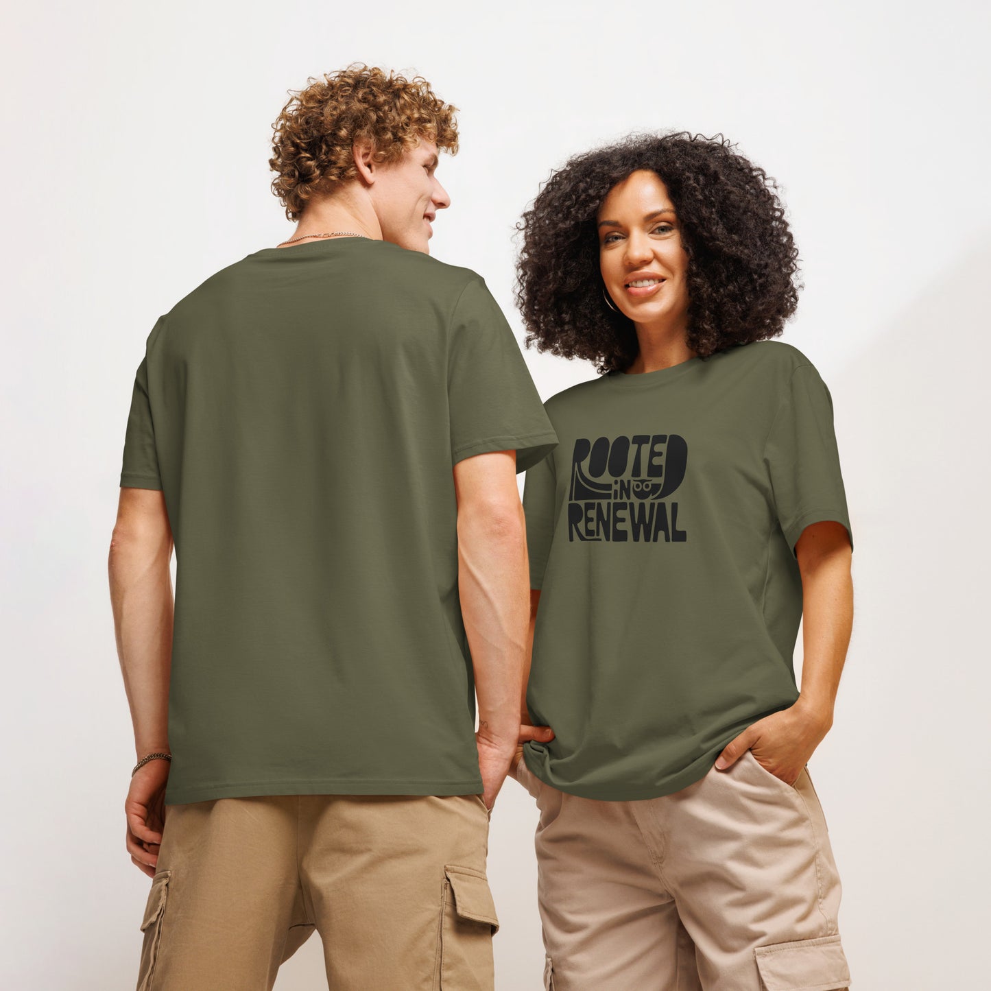 Unisex Essential Organic Hoodie "Rooted In Renewal" – Owl Print Sustainable Fashion Dudeily