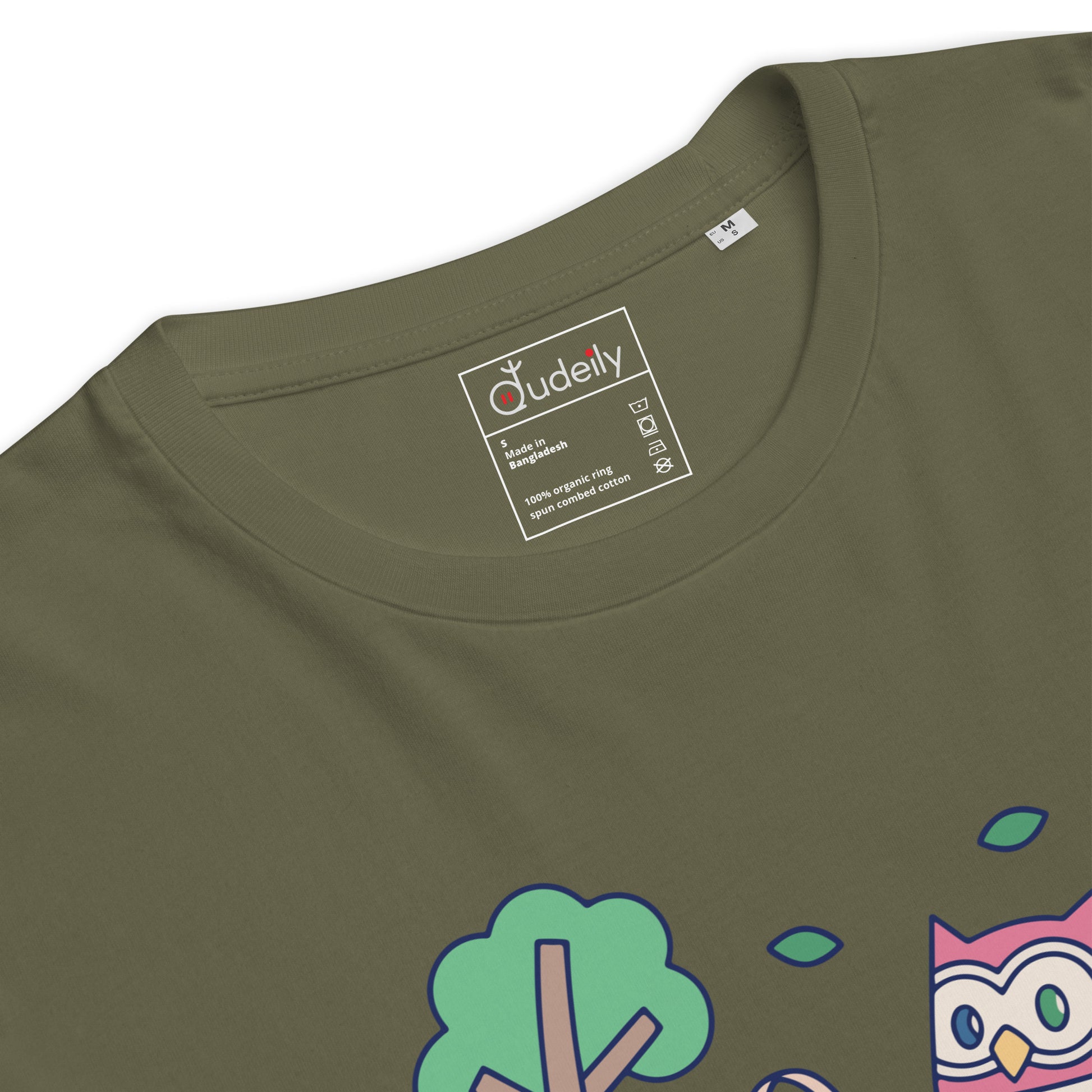 Unisex Organic Ribbed Neck T-Shirt – OwlThread Sustainable Fashion Pick for Family Day Dudeily