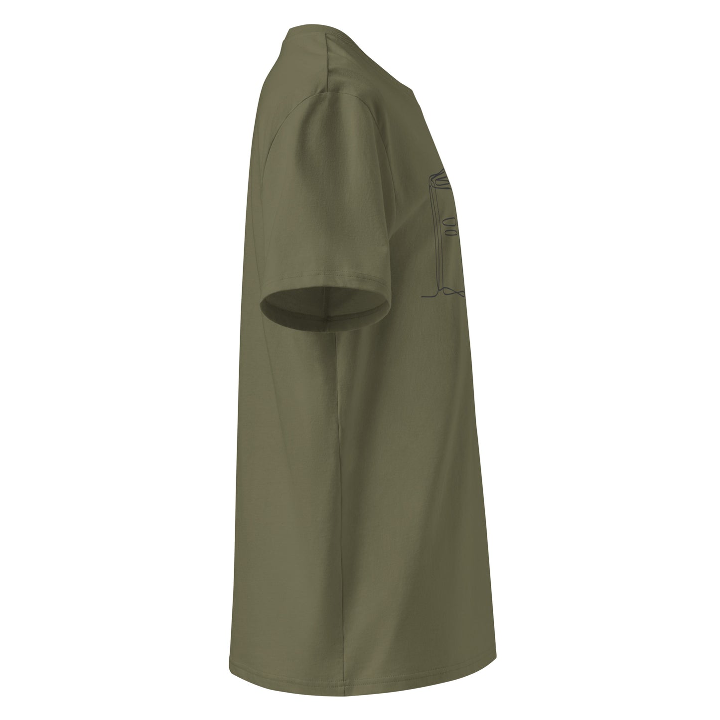 Unisex organic ribbed neck t-shirt Dudeily