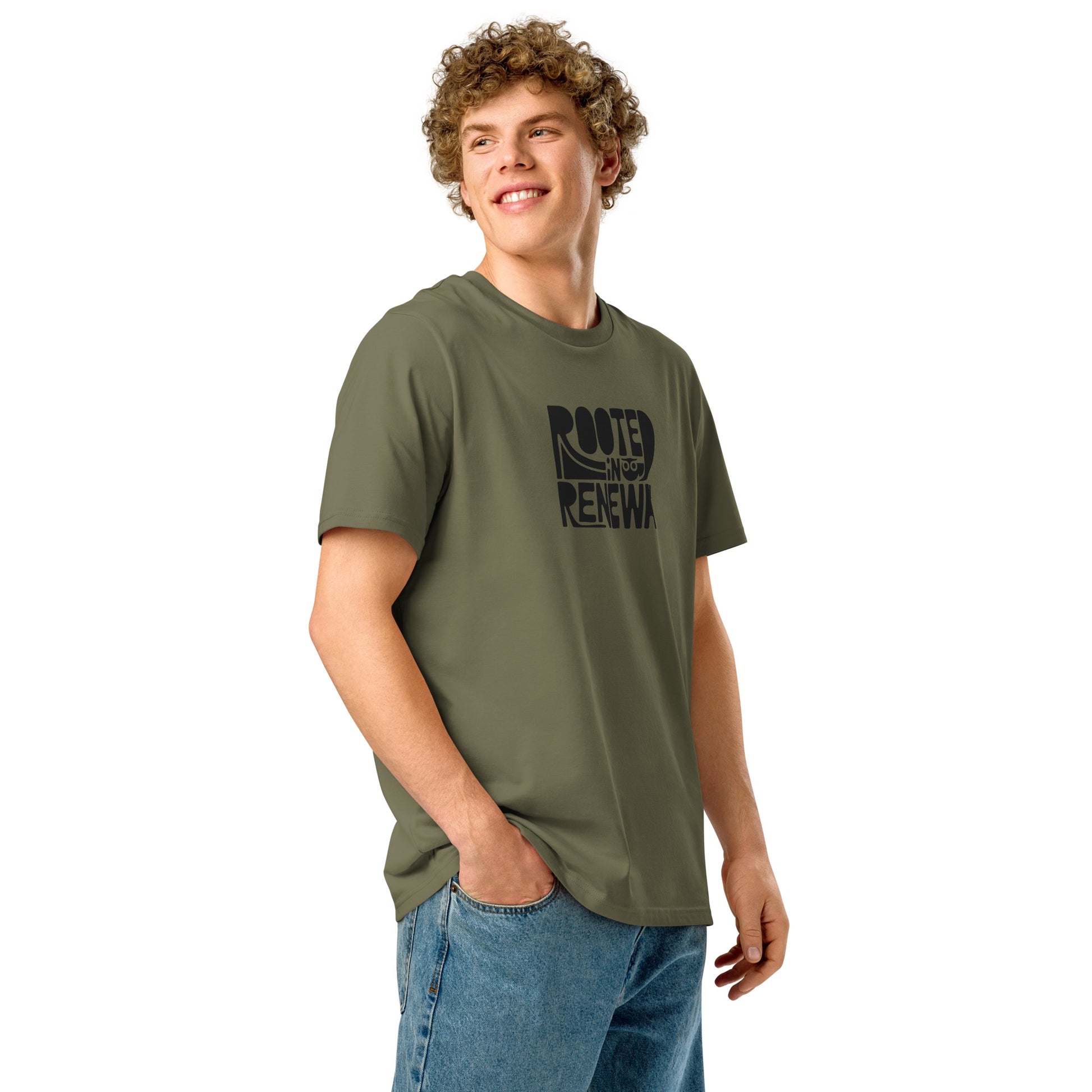 Unisex Essential Organic Hoodie "Rooted In Renewal" – Owl Print Sustainable Fashion Dudeily