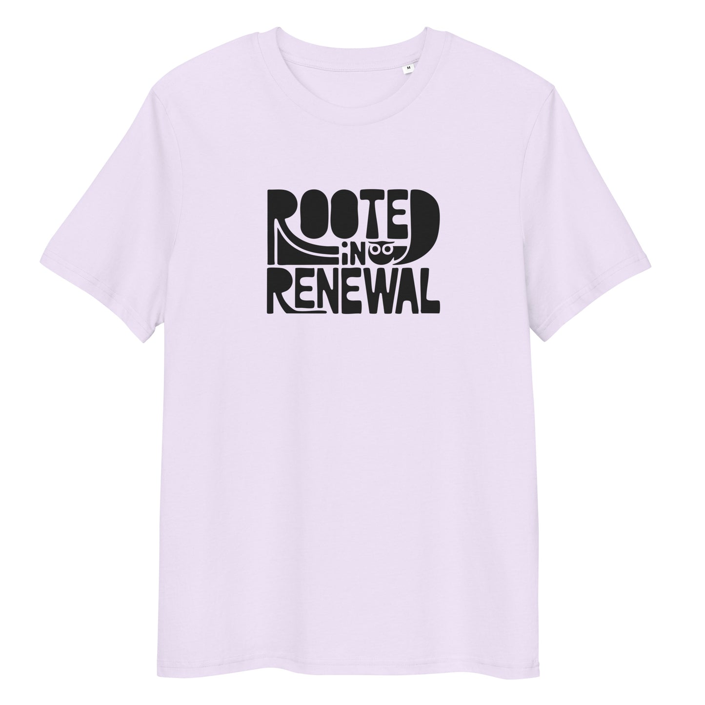 Unisex Essential Organic Hoodie "Rooted In Renewal" – Owl Print Sustainable Fashion Lavender Dudeily