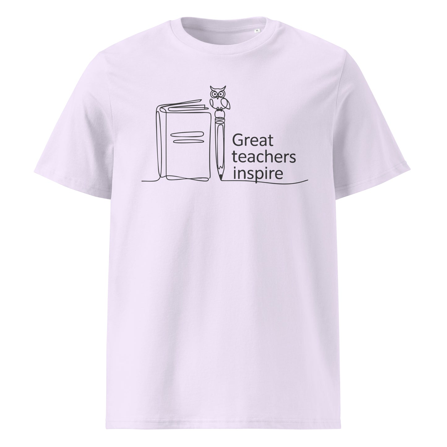 Unisex organic ribbed neck t-shirt Lavender Dudeily