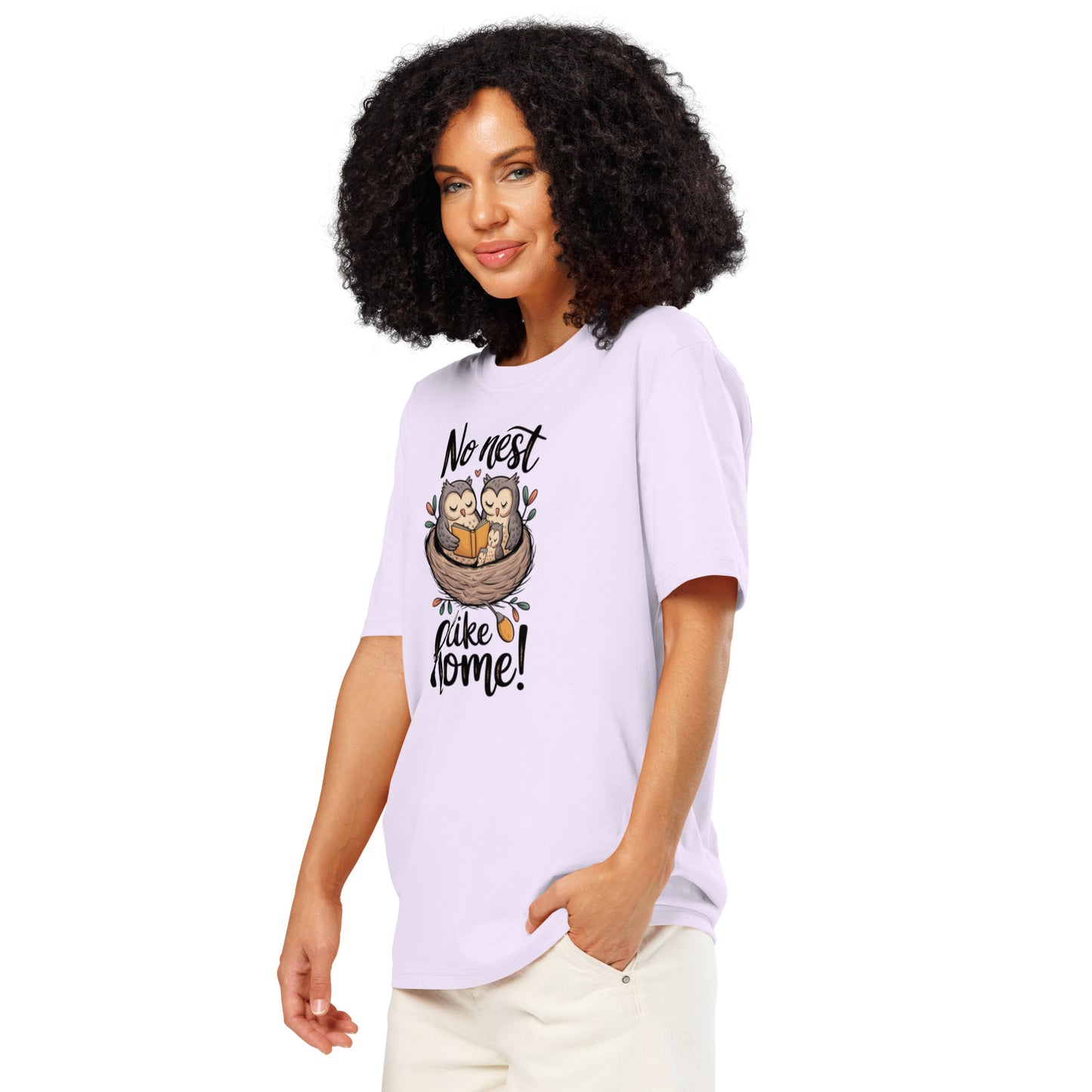 Unisex Organic Ribbed Neck T-Shirt – OwlThread Sustainable Fashion Tee for Family Day Style Dudeily