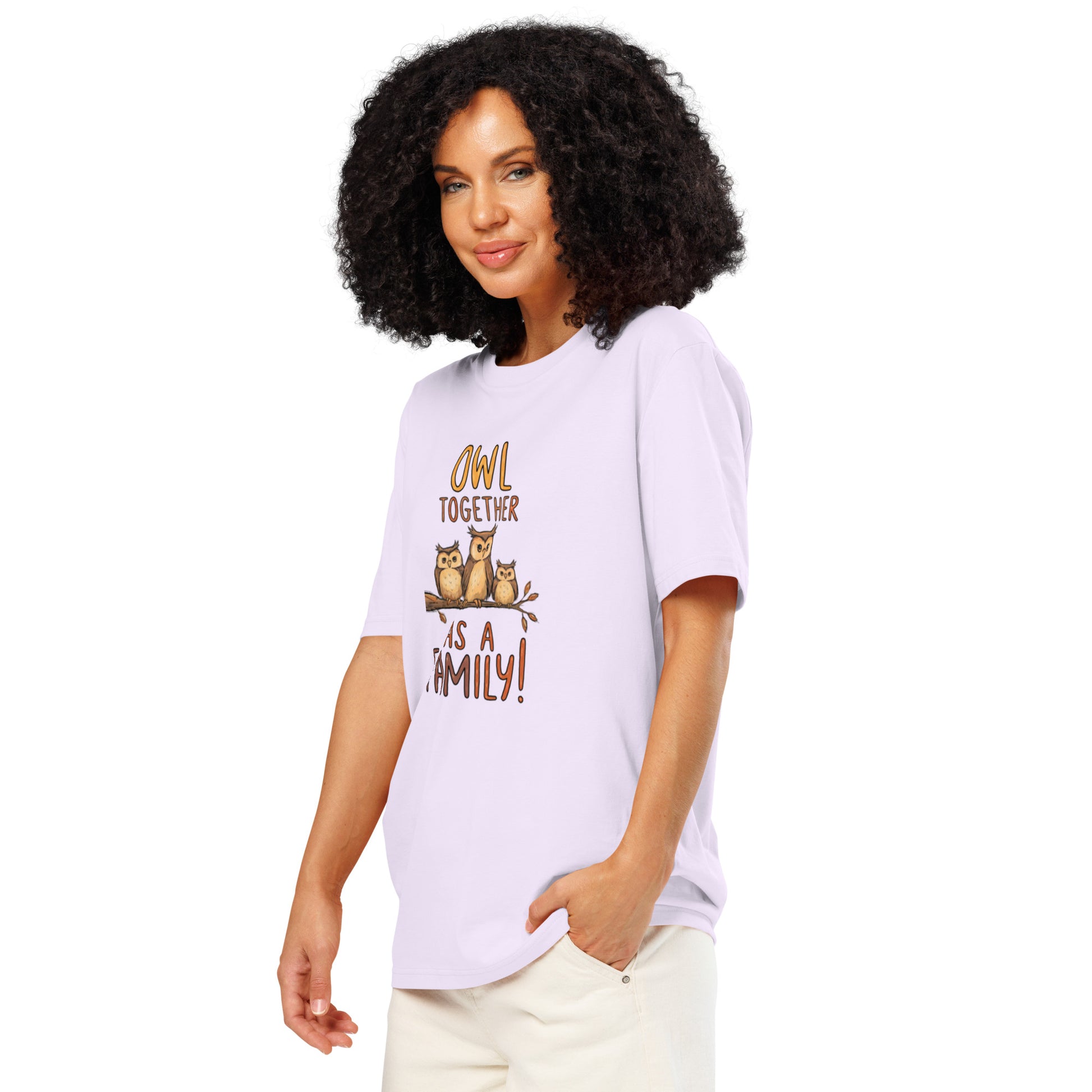 Unisex Organic Ribbed Neck T-Shirt – OwlNest Sustainable Fashion Fit for Family Day Moments Dudeily