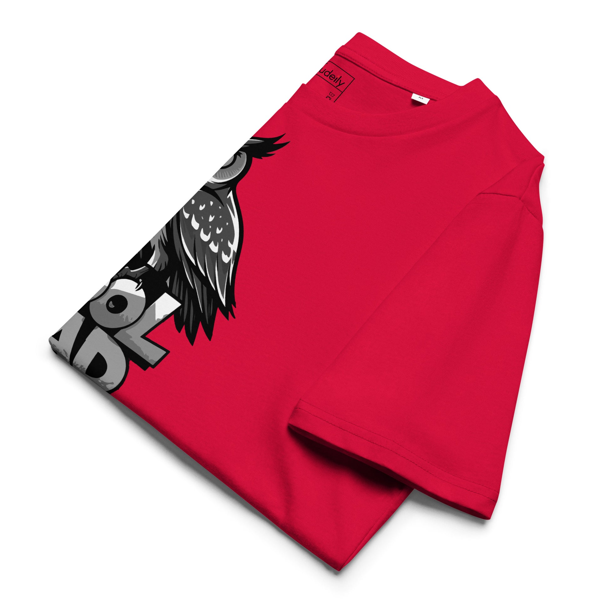 Unisex Organic Ribbed Neck T-Shirt – Owl-Themed Sustainable Fashion for Father’s Day | Dudeily Dudeily