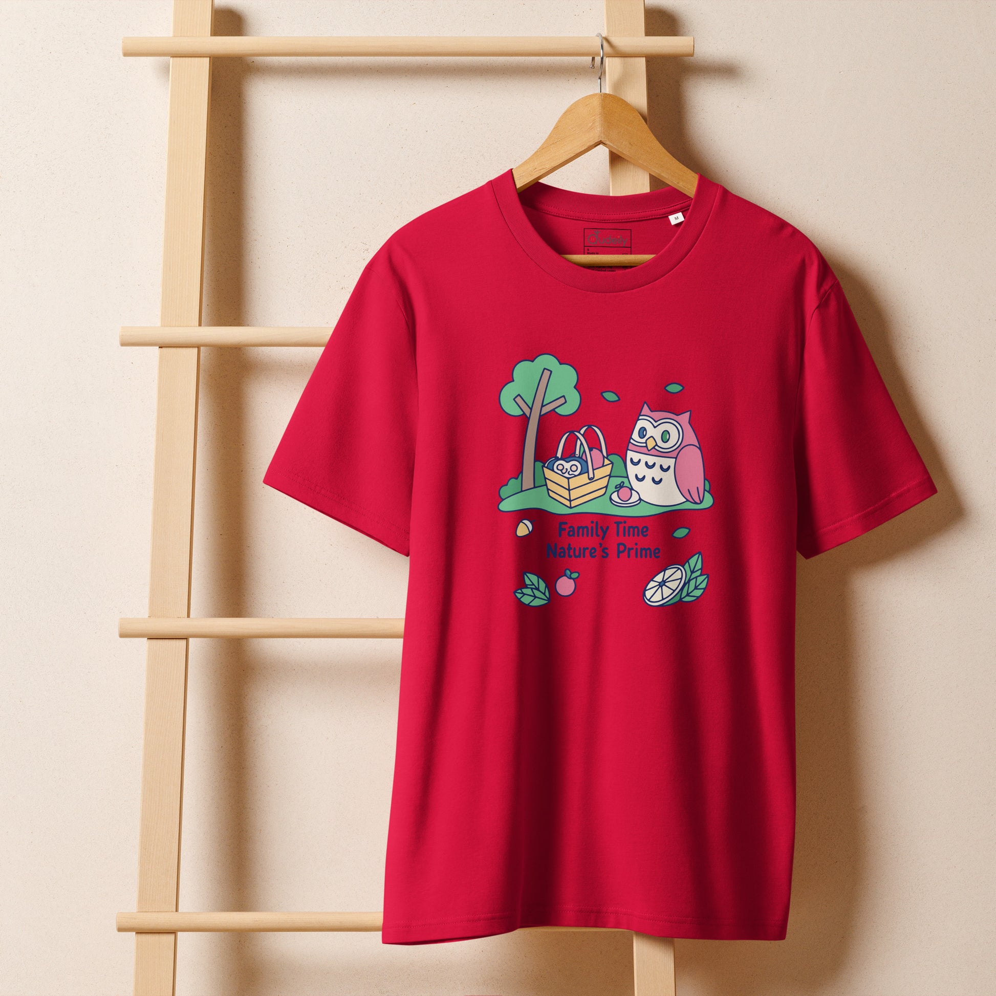 Unisex Organic Ribbed Neck T-Shirt – OwlThread Sustainable Fashion Pick for Family Day Dudeily