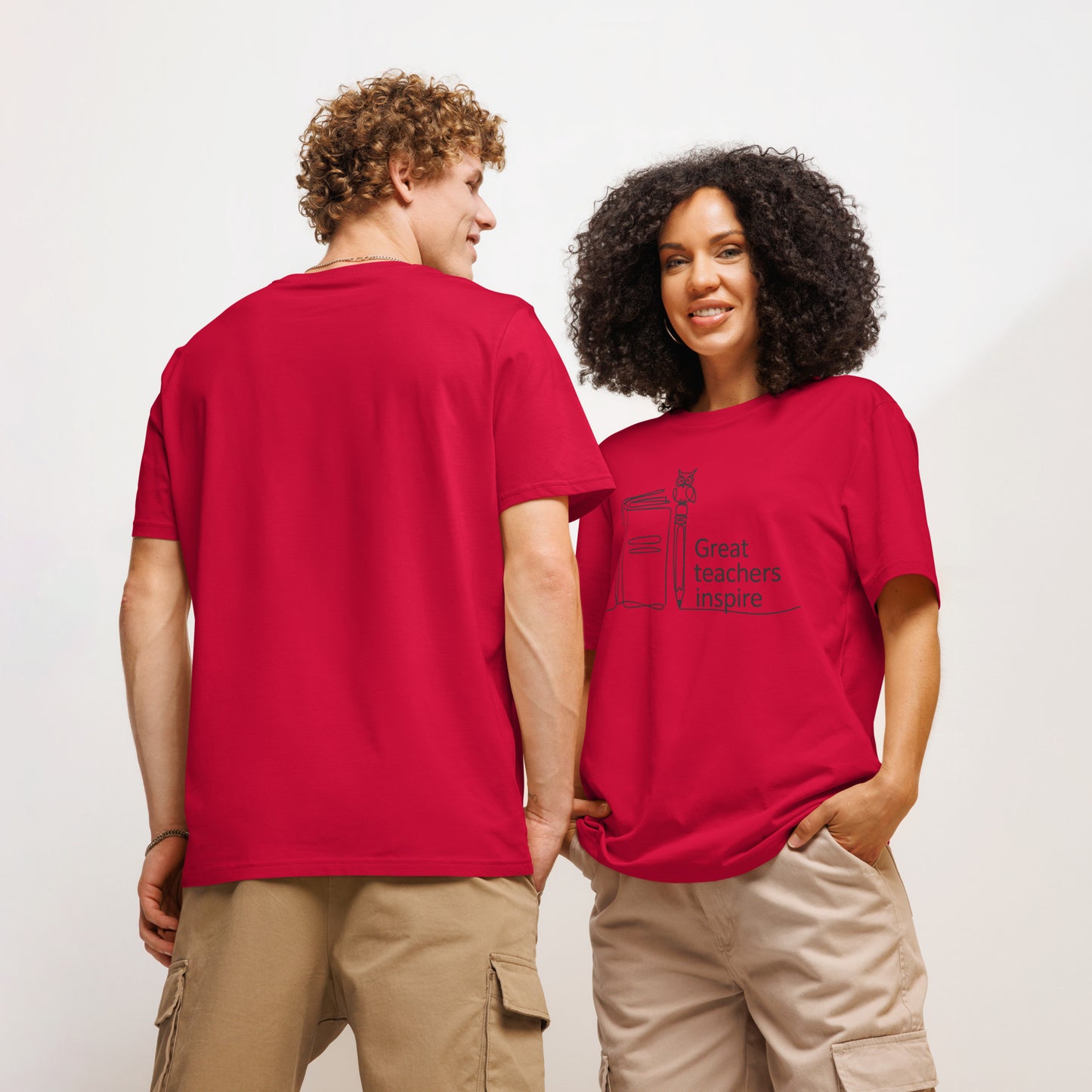 Unisex organic ribbed neck t-shirt Dudeily