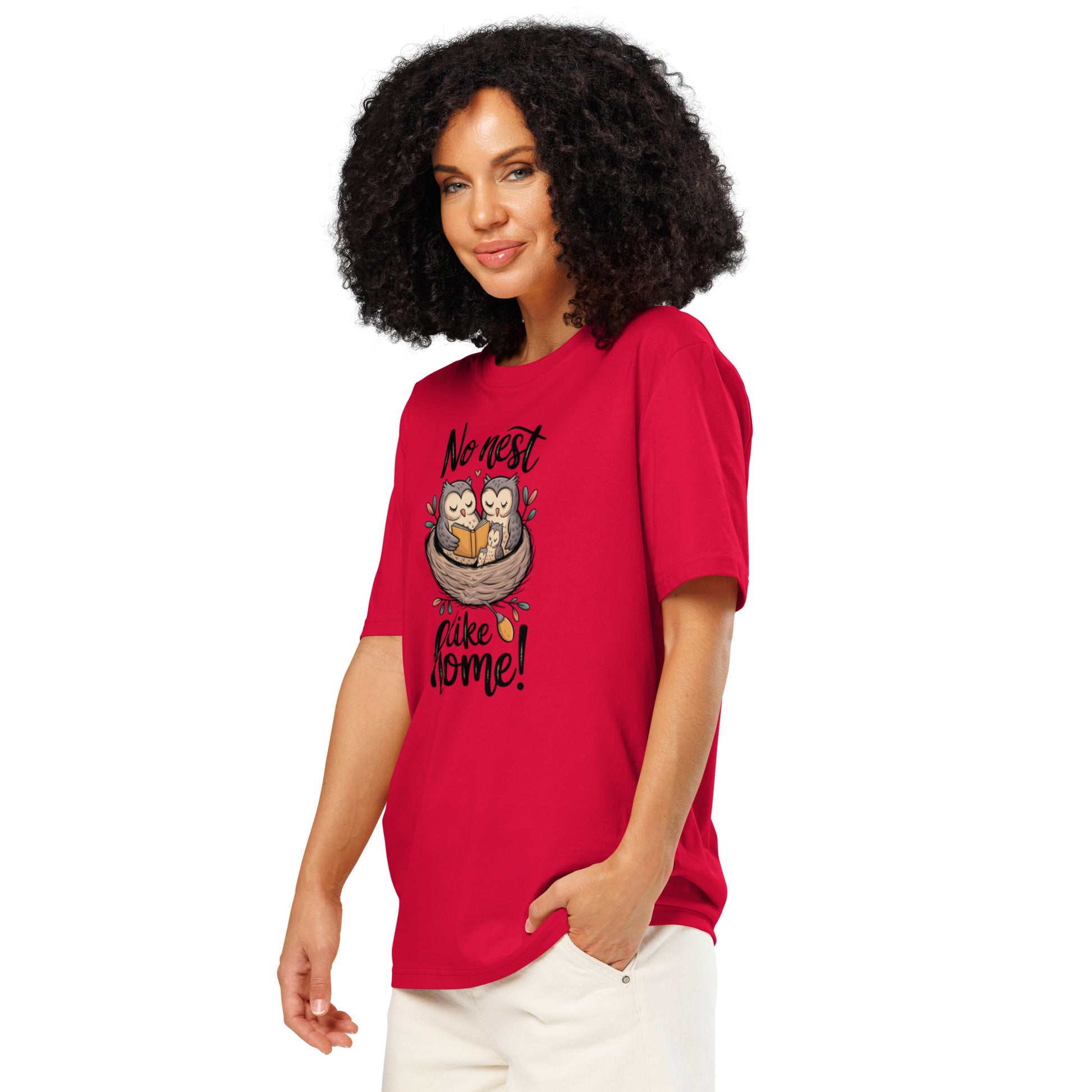 Unisex Organic Ribbed Neck T-Shirt – OwlThread Sustainable Fashion Tee for Family Day Style Dudeily