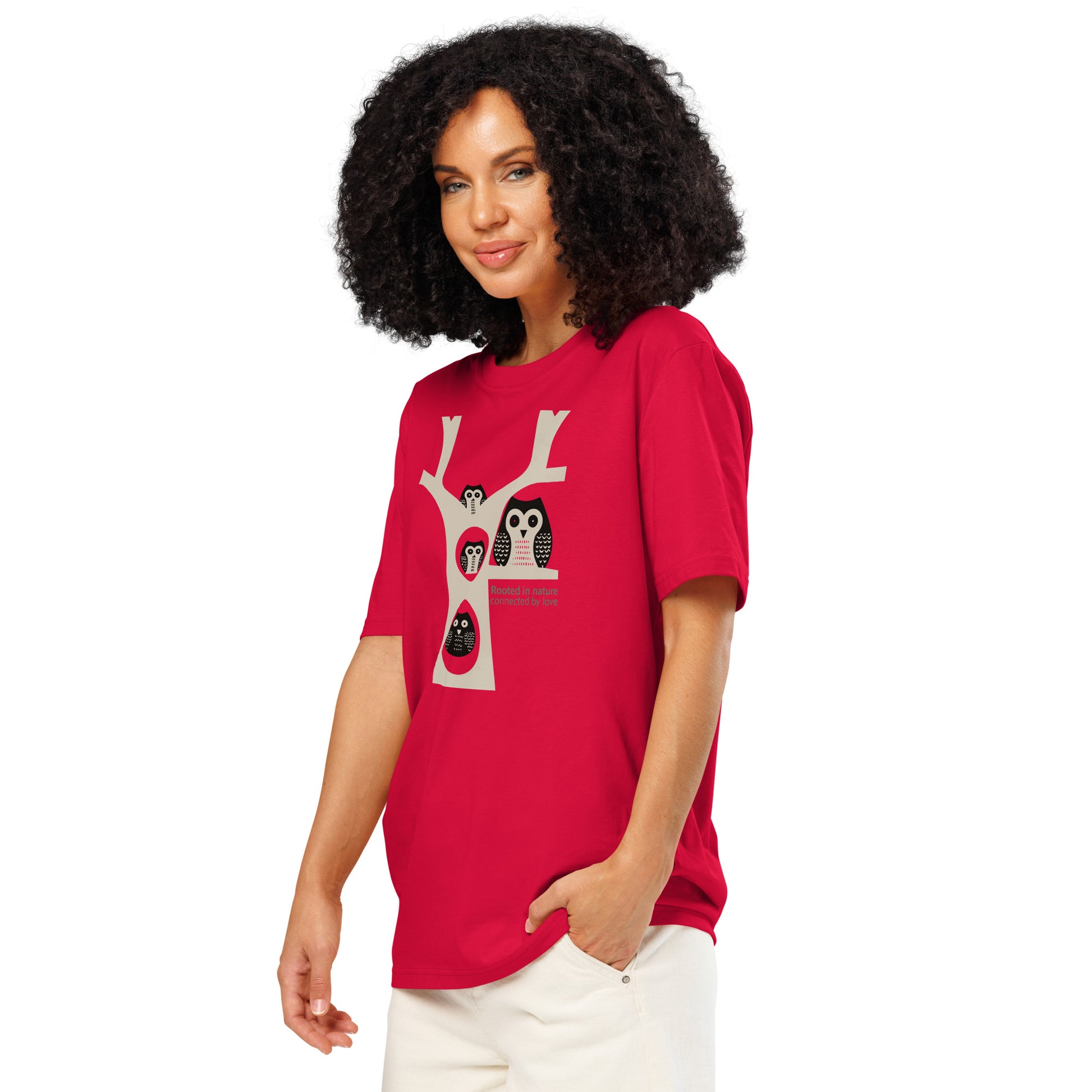 Unisex Organic Ribbed Neck T-Shirt – OwlNest Sustainable Fashion for Family Day Vibes Dudeily