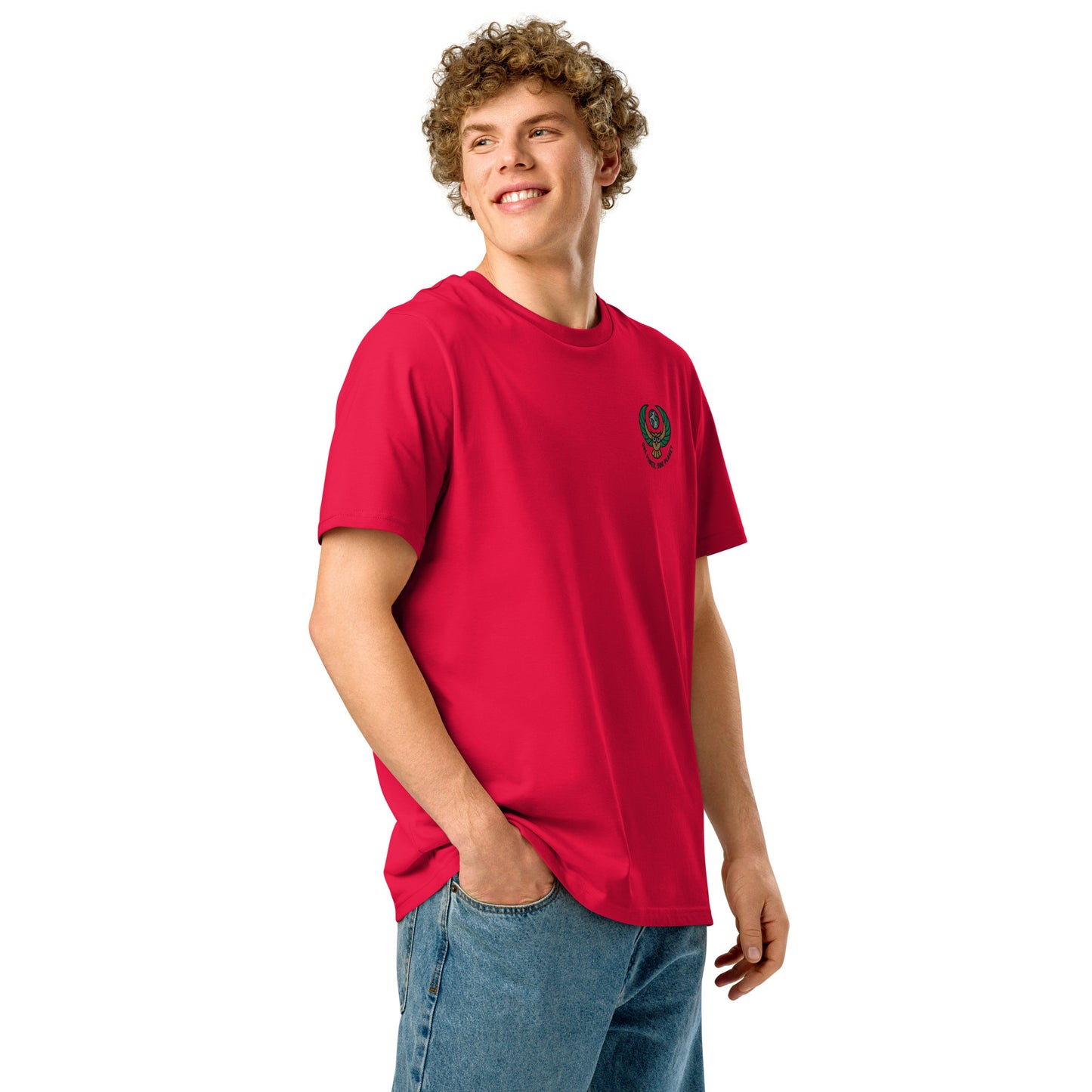 Unisex organic ribbed neck t-shirt Dudeily