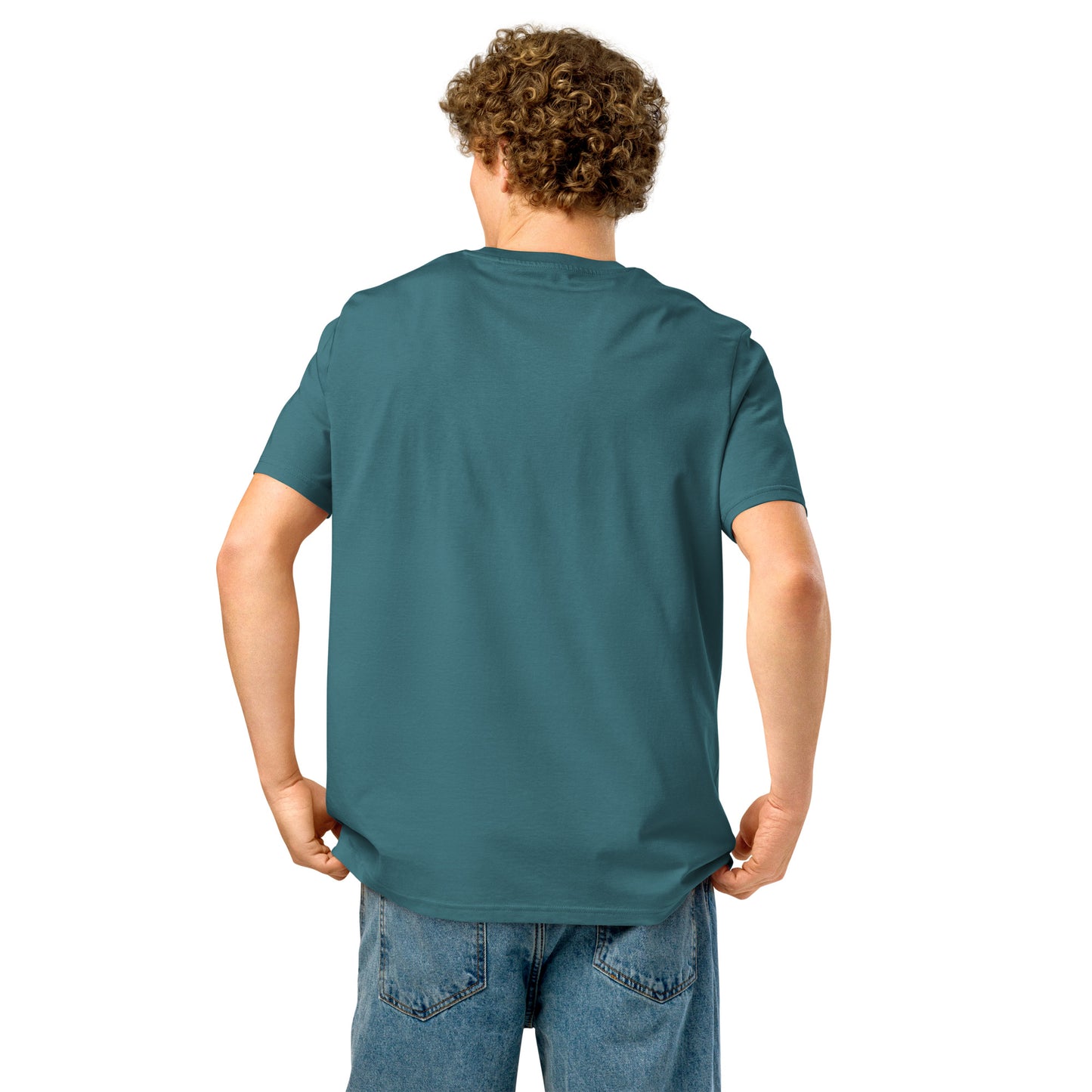 Eco-Friendly Owl Clothing Embroidered Unisex Organic Ribbed Neck T-Shirt "Grow With Care" Dudeily