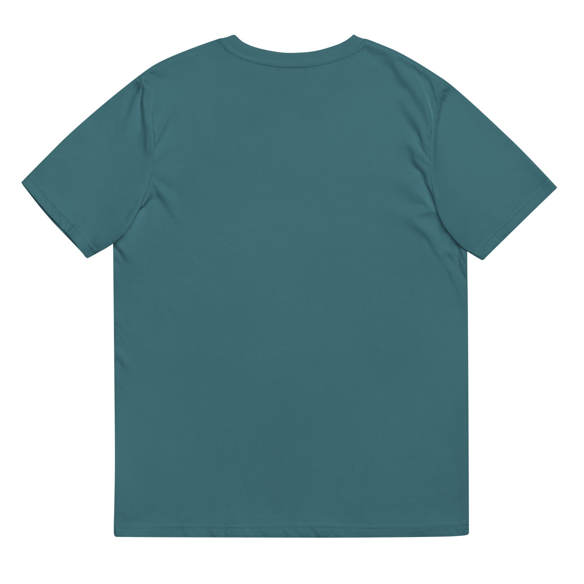 Eco-Friendly Owl Clothing Embroidered Unisex Organic Ribbed Neck T-Shirt "Grow With Care" Dudeily