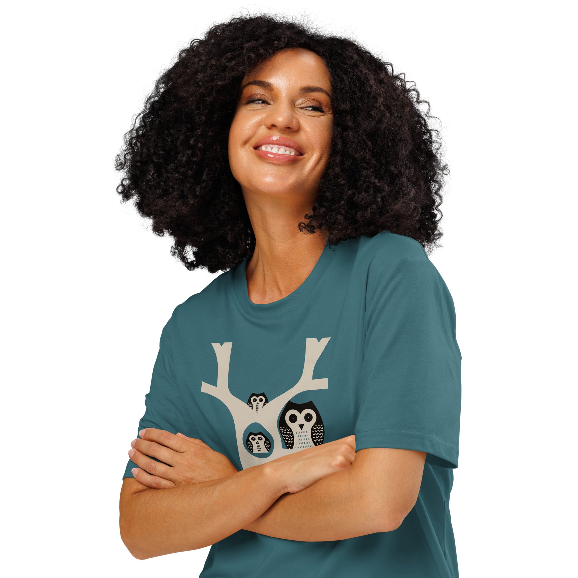 Unisex Organic Ribbed Neck T-Shirt – OwlNest Sustainable Fashion for Family Day Vibes Dudeily