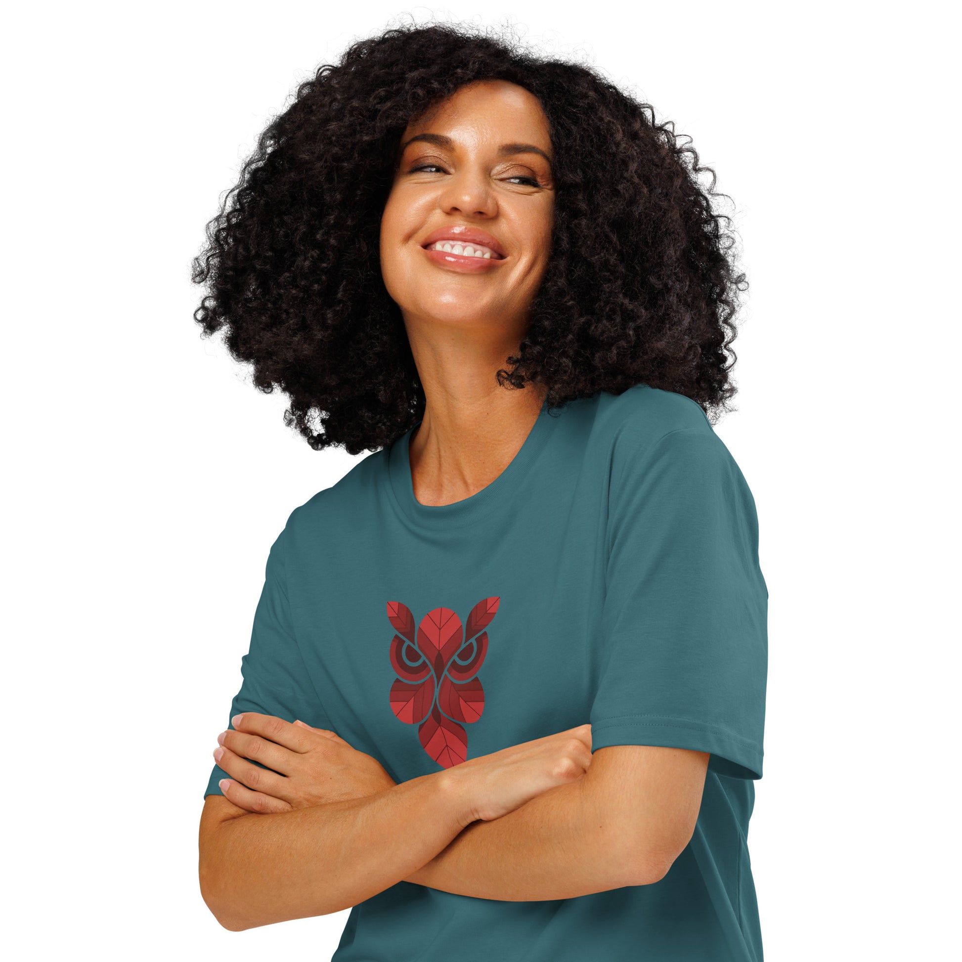 Unisex Organic Ribbed Neck T-Shirt: 'Forever Wise' | Sustainable Owl Fashion USA Dudeily