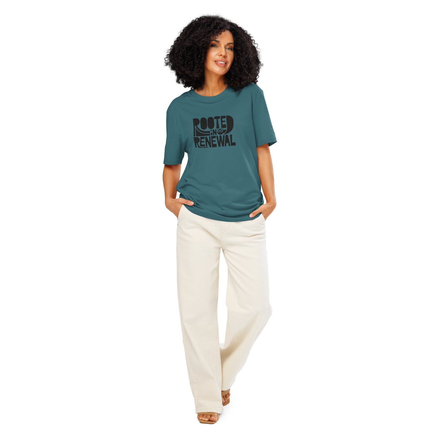 Unisex Essential Organic Hoodie "Rooted In Renewal" – Owl Print Sustainable Fashion Dudeily
