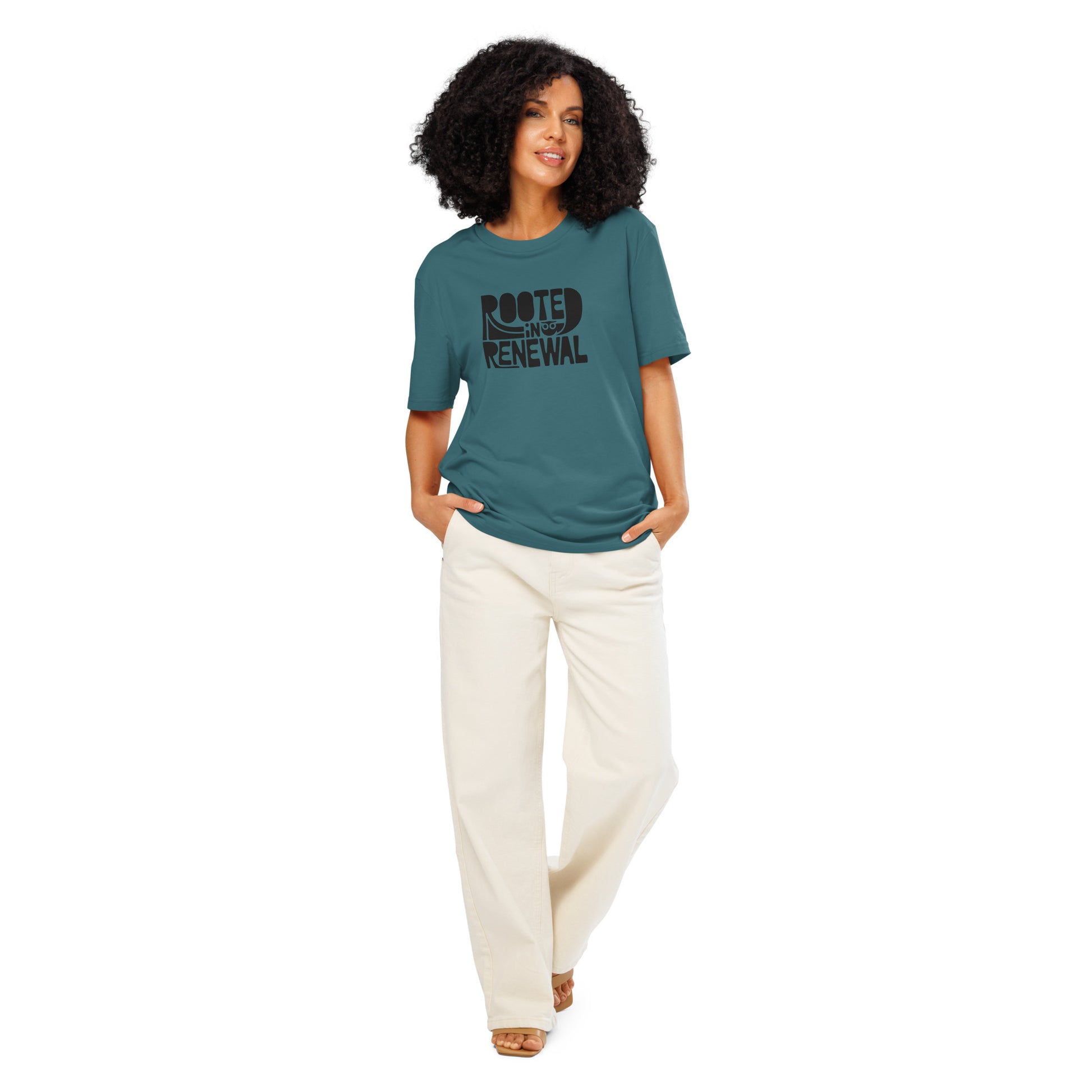 Unisex Essential Organic Hoodie "Rooted In Renewal" – Owl Print Sustainable Fashion Dudeily