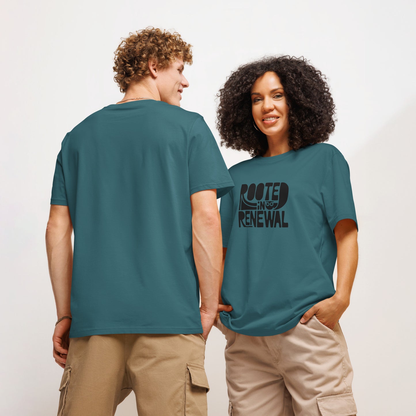 Unisex Essential Organic Hoodie "Rooted In Renewal" – Owl Print Sustainable Fashion Dudeily