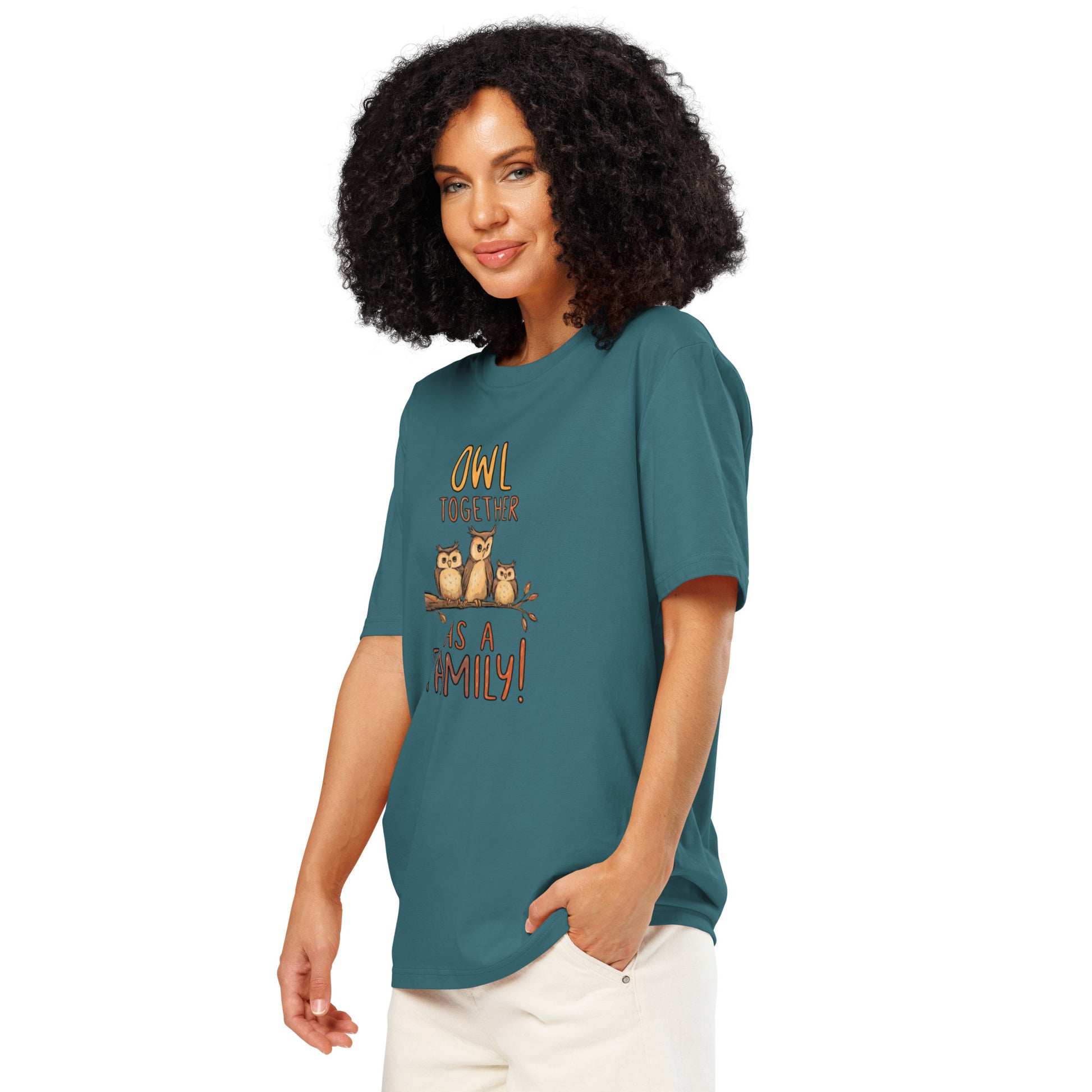 Unisex Organic Ribbed Neck T-Shirt – OwlNest Sustainable Fashion Fit for Family Day Moments Dudeily