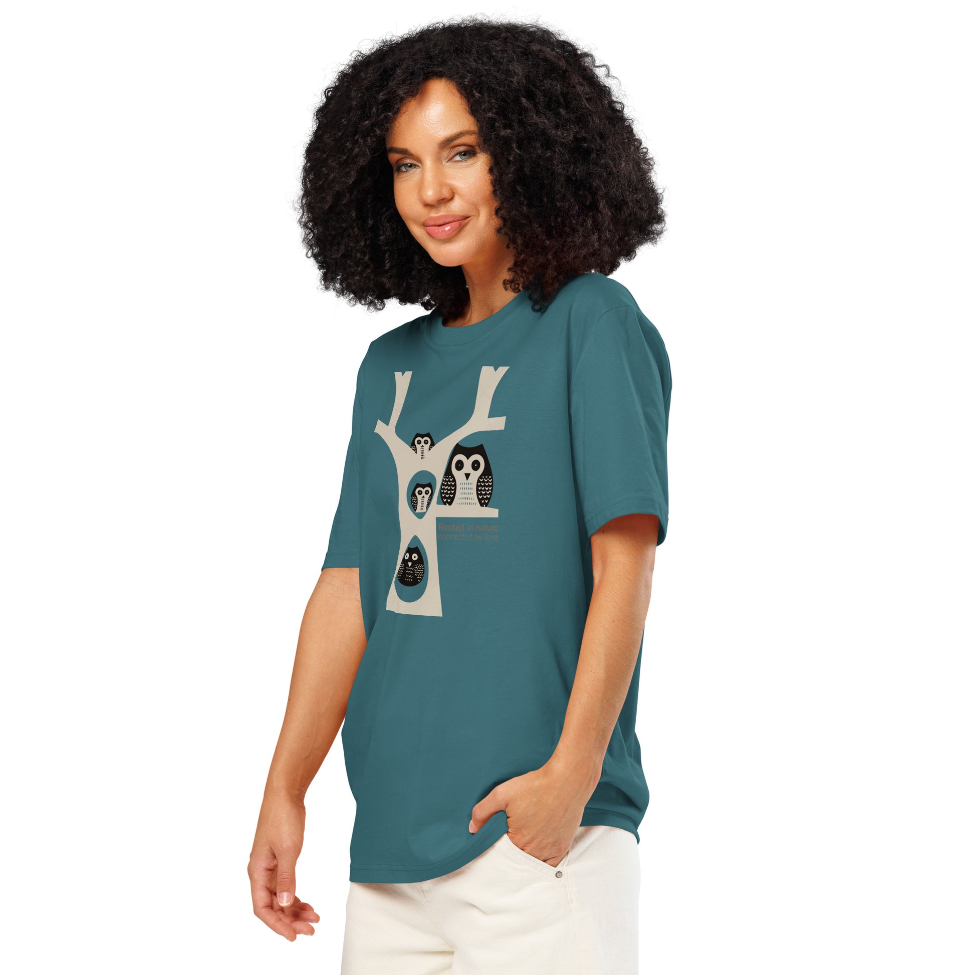 Unisex Organic Ribbed Neck T-Shirt – OwlNest Sustainable Fashion for Family Day Vibes Dudeily