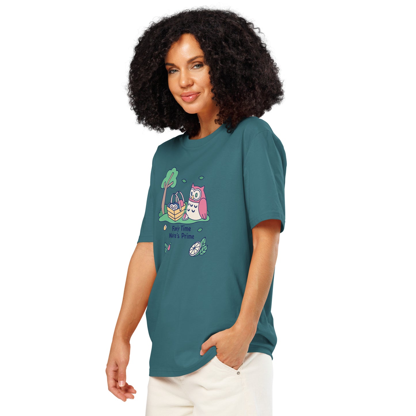 Unisex Organic Ribbed Neck T-Shirt – OwlThread Sustainable Fashion Pick for Family Day Dudeily