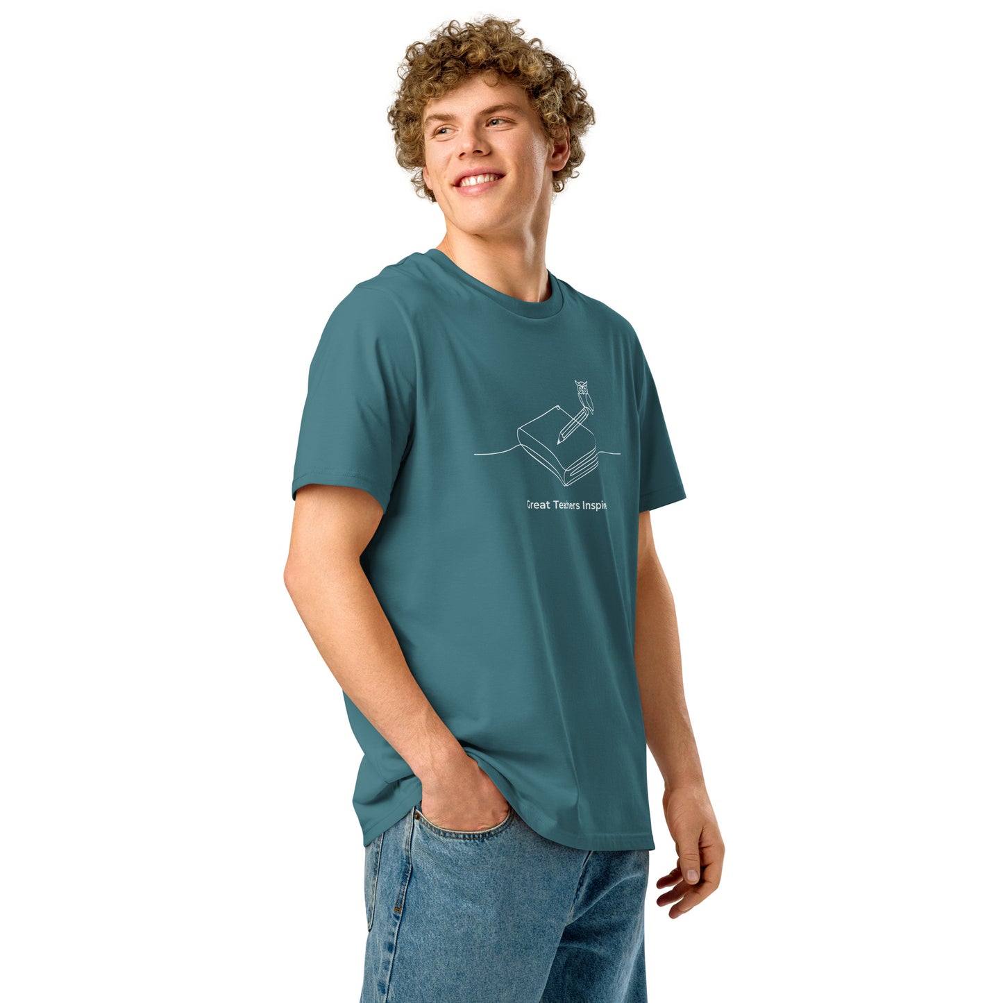 Unisex organic ribbed neck t-shirt Dudeily