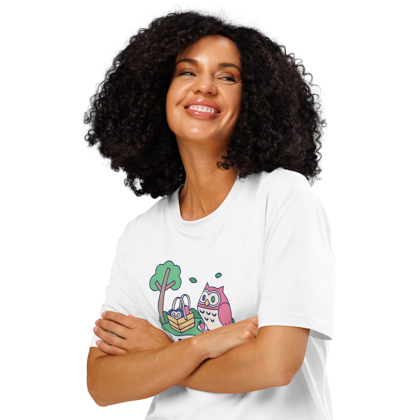Unisex Organic Ribbed Neck T-Shirt – OwlThread Sustainable Fashion Pick for Family Day Dudeily