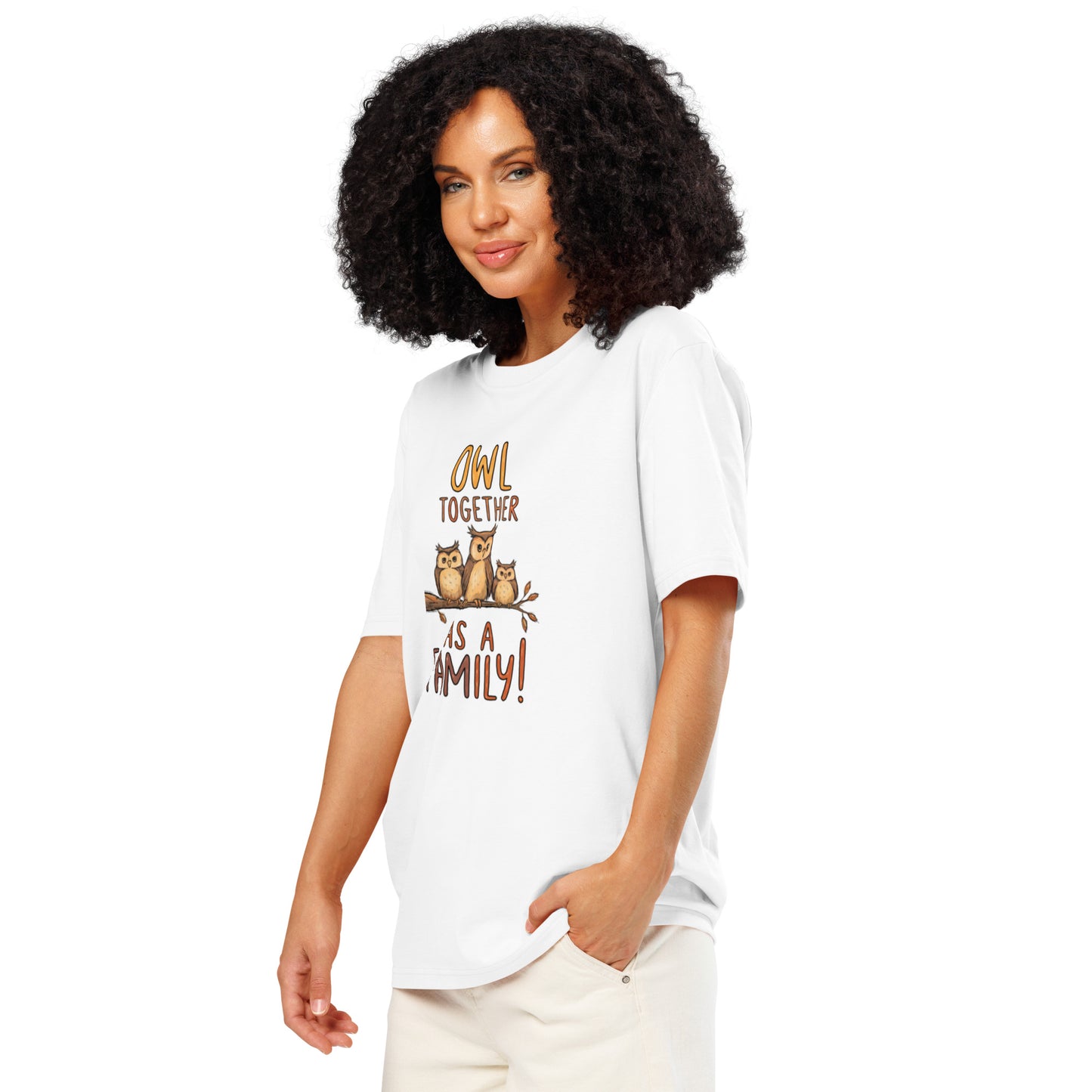 Unisex Organic Ribbed Neck T-Shirt – OwlNest Sustainable Fashion Fit for Family Day Moments Dudeily