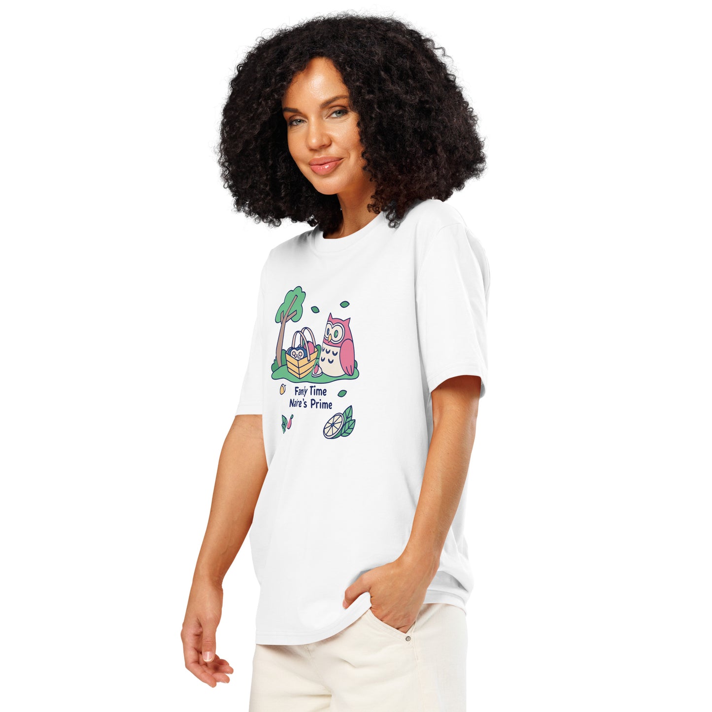 Unisex Organic Ribbed Neck T-Shirt – OwlThread Sustainable Fashion Pick for Family Day Dudeily