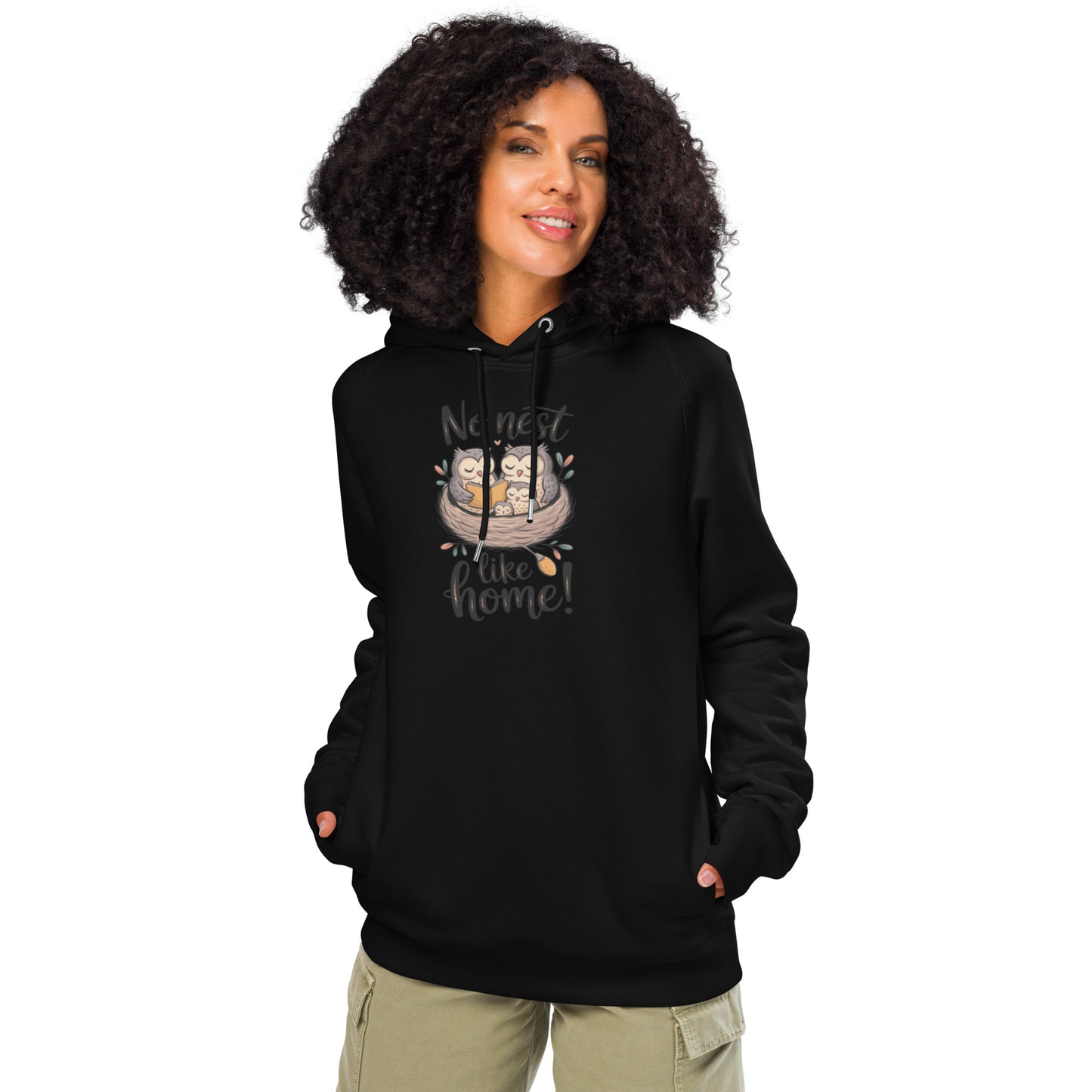 OwlNest Unisex Organic Side Pocket Hoodie – Eco-Friendly Comfort with Practical Style Dudeily