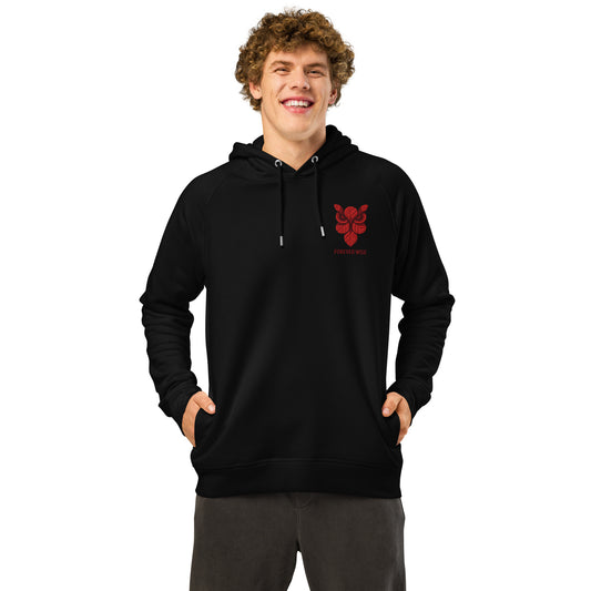 Owl Unisex Organic Side Pocket Hoodie: 'Forever Wise' in Fall | Sustainable Fashion USA Dudeily