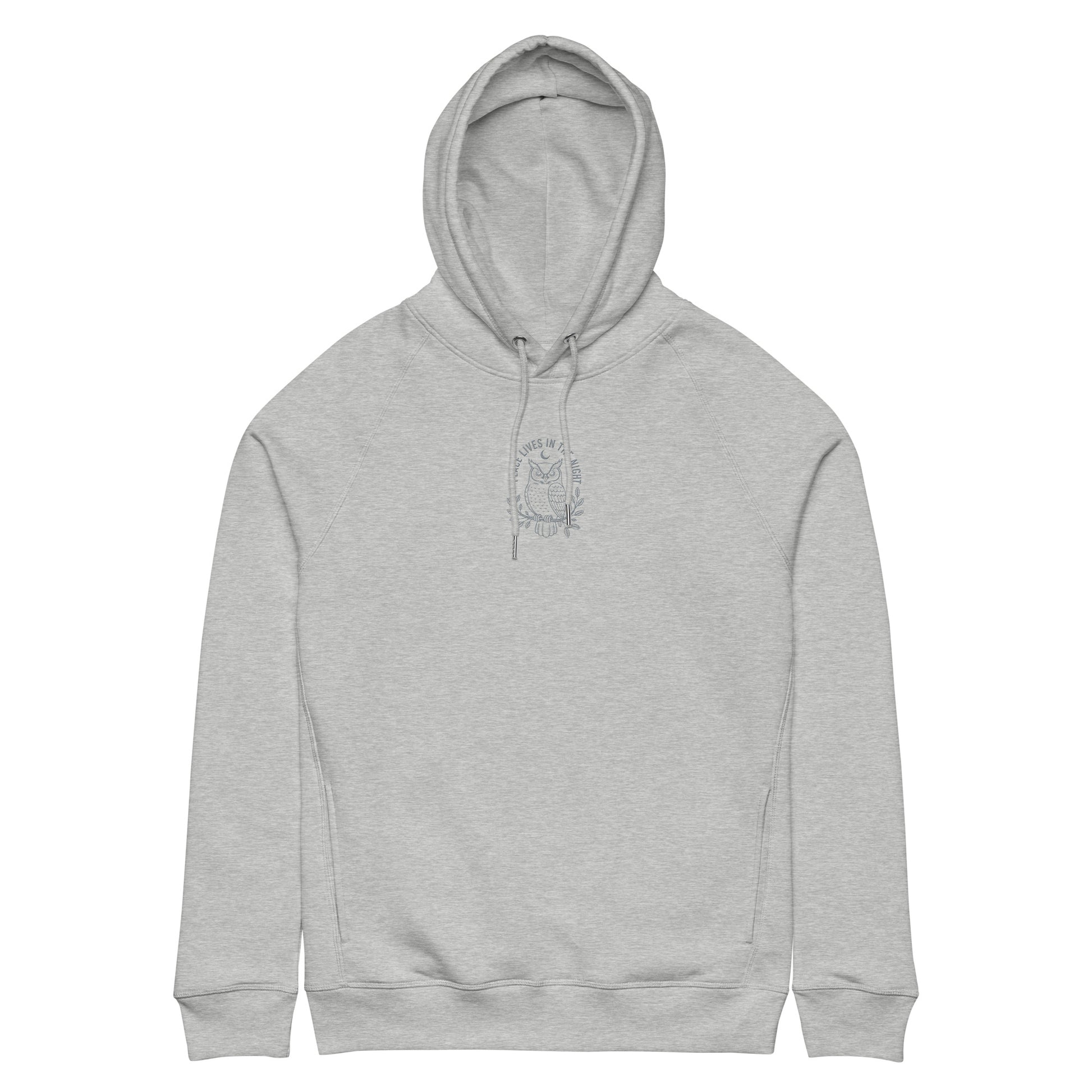 Owl Unisex Organic Side Pocket Hoodie – "Ethics in Every Feather" | Sustainable Fashion Dudeily