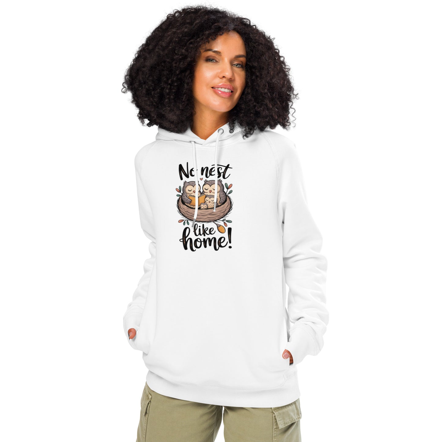 OwlNest Unisex Organic Side Pocket Hoodie – Eco-Friendly Comfort with Practical Style Dudeily