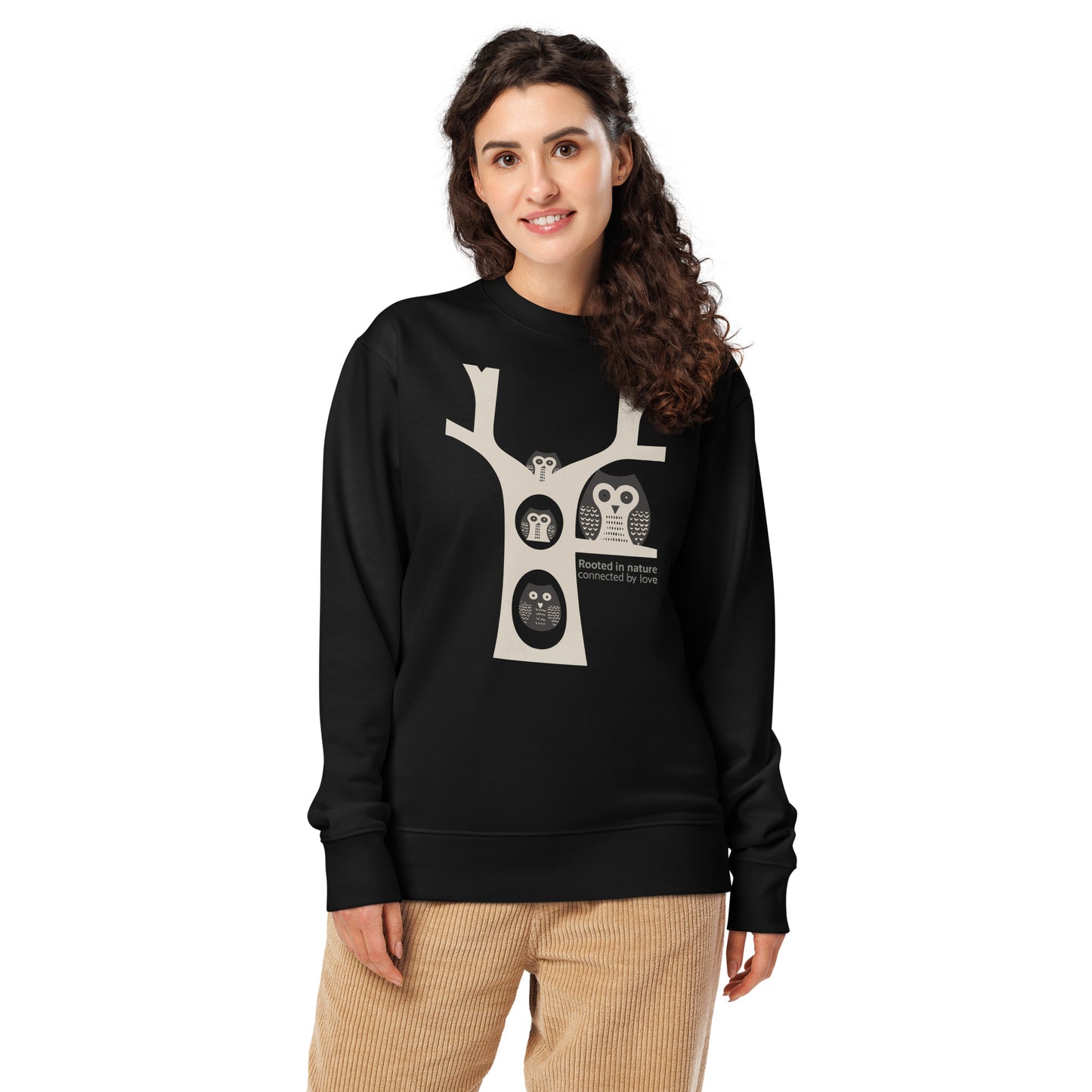 Unisex Organic Sweatshirt | Celebrate Family Day with Sustainable Fashion Black Dudeily