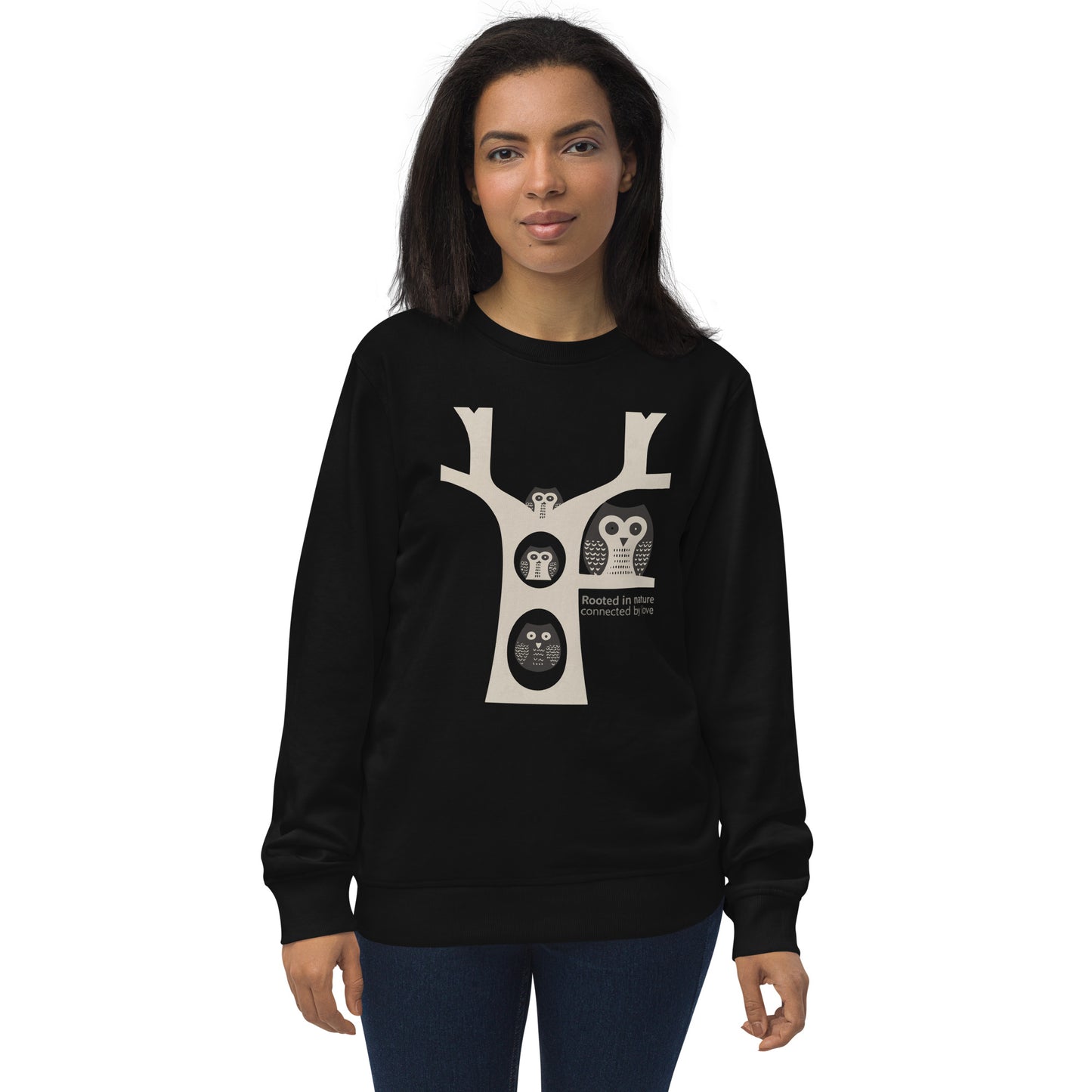 Unisex Organic Sweatshirt by OwlSpirit – Celebrate Family Day with Sustainable Fashion Black Dudeily