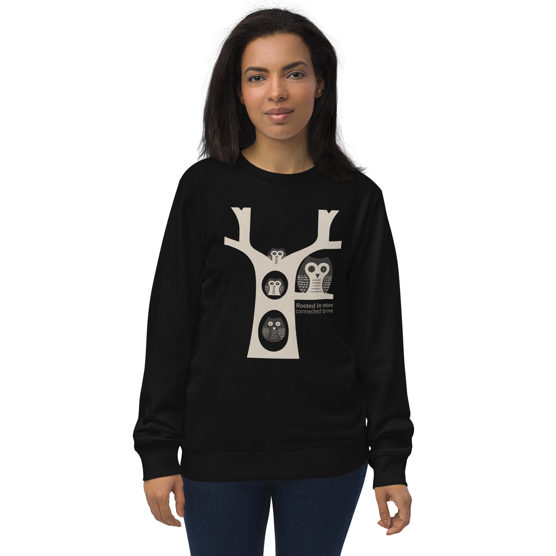 Unisex Organic Sweatshirt by OwlSpirit – Celebrate Family Day with Sustainable Fashion Black Dudeily