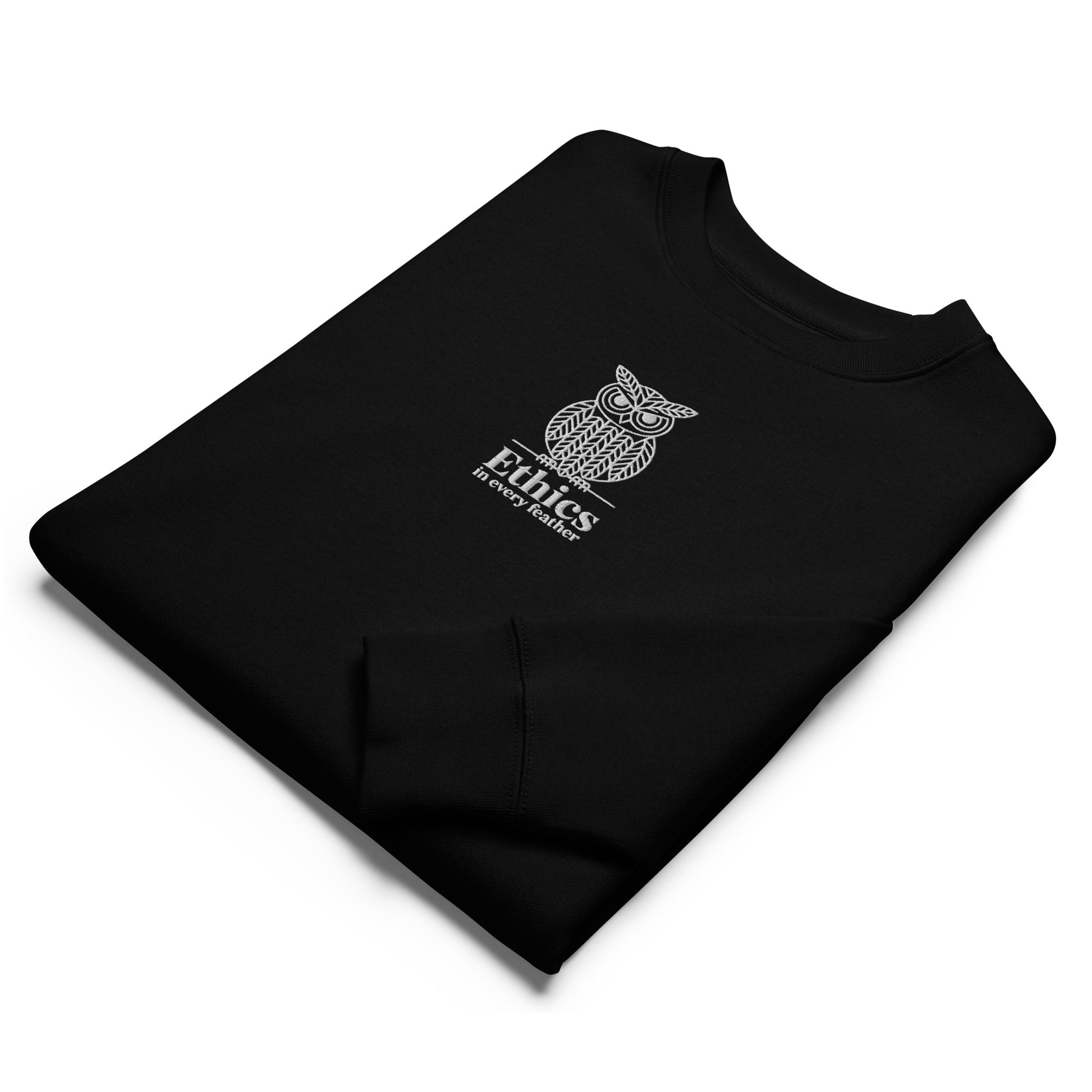 Owl Unisex Organic Sweatshirt – "Ethics in Every Feather" | Sustainable Fashion USA Dudeily