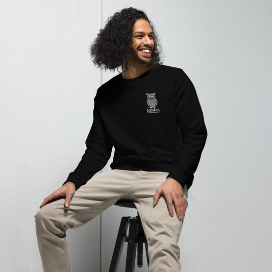 Owl Unisex Organic Sweatshirt – "Ethics in Every Feather" | Sustainable Fashion USA Dudeily