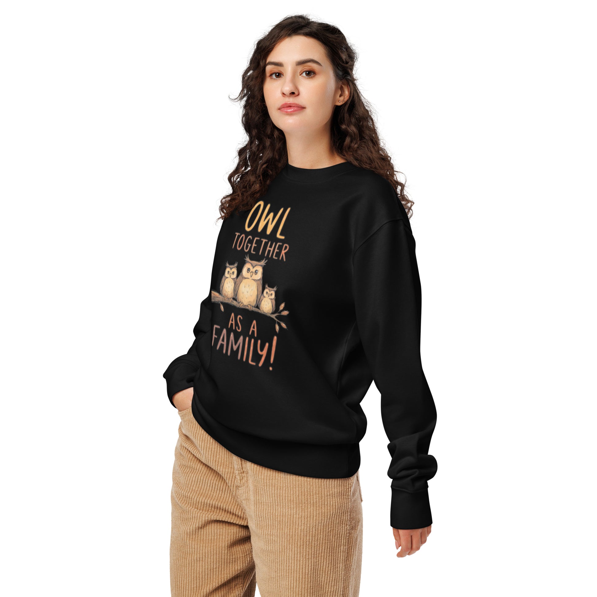 OwlNest Unisex Organic Sweatshirt – Cozy Up with Sustainable Comfort Dudeily