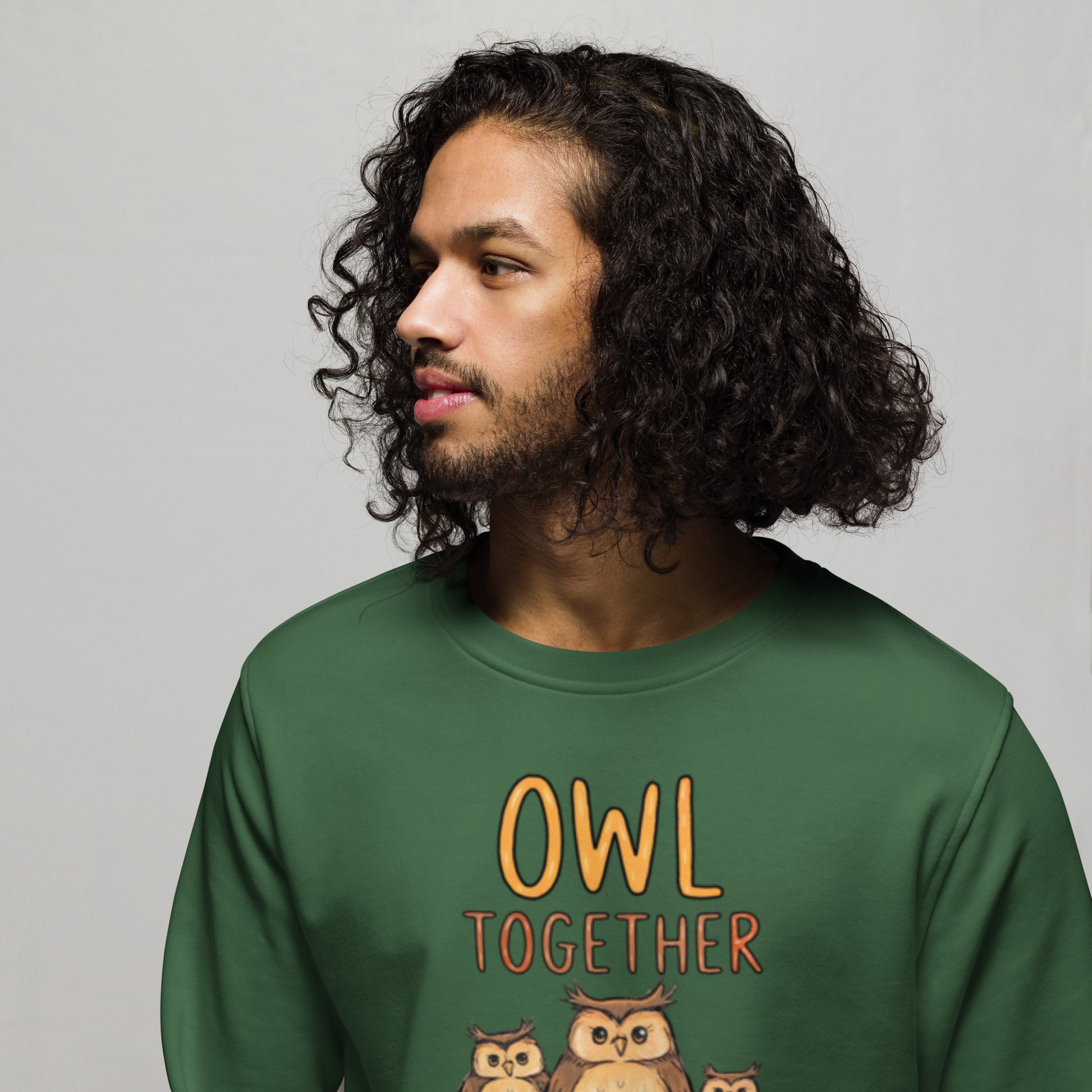 OwlNest Unisex Organic Sweatshirt – Timeless Comfort, Thoughtfully Made Dudeily