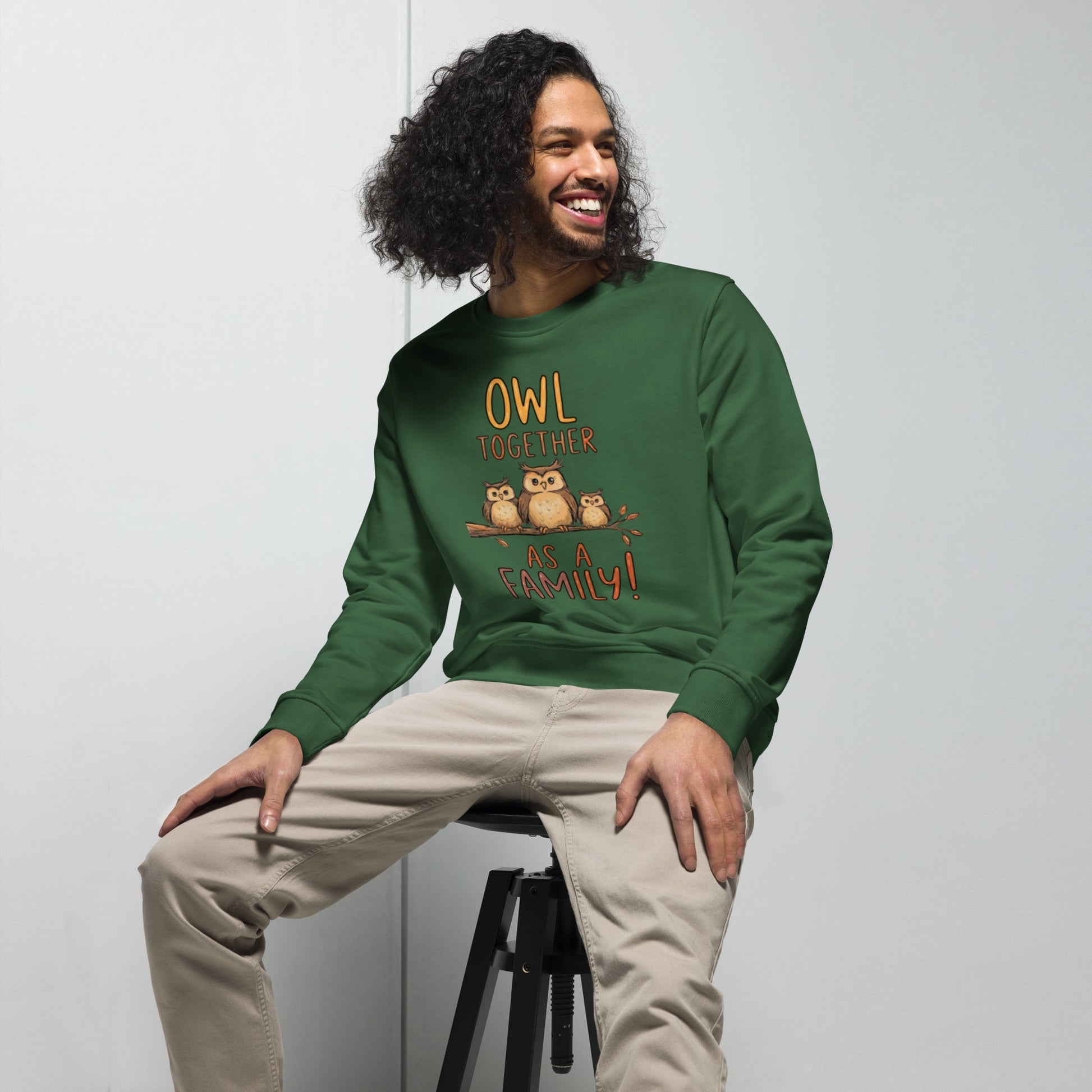 OwlNest Unisex Organic Sweatshirt – Timeless Comfort, Thoughtfully Made Dudeily