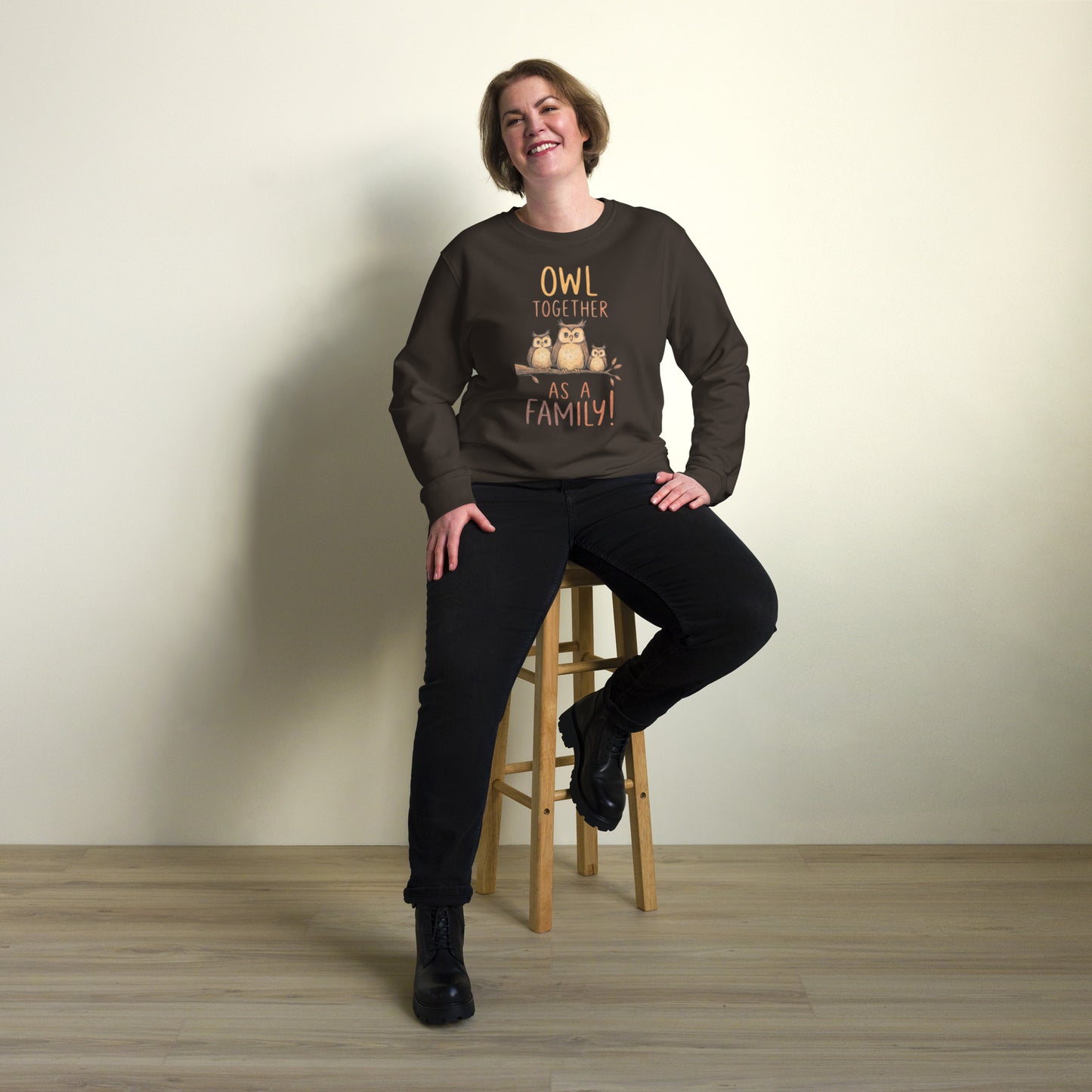 OwlNest Unisex Organic Sweatshirt – Timeless Comfort, Thoughtfully Made Dudeily