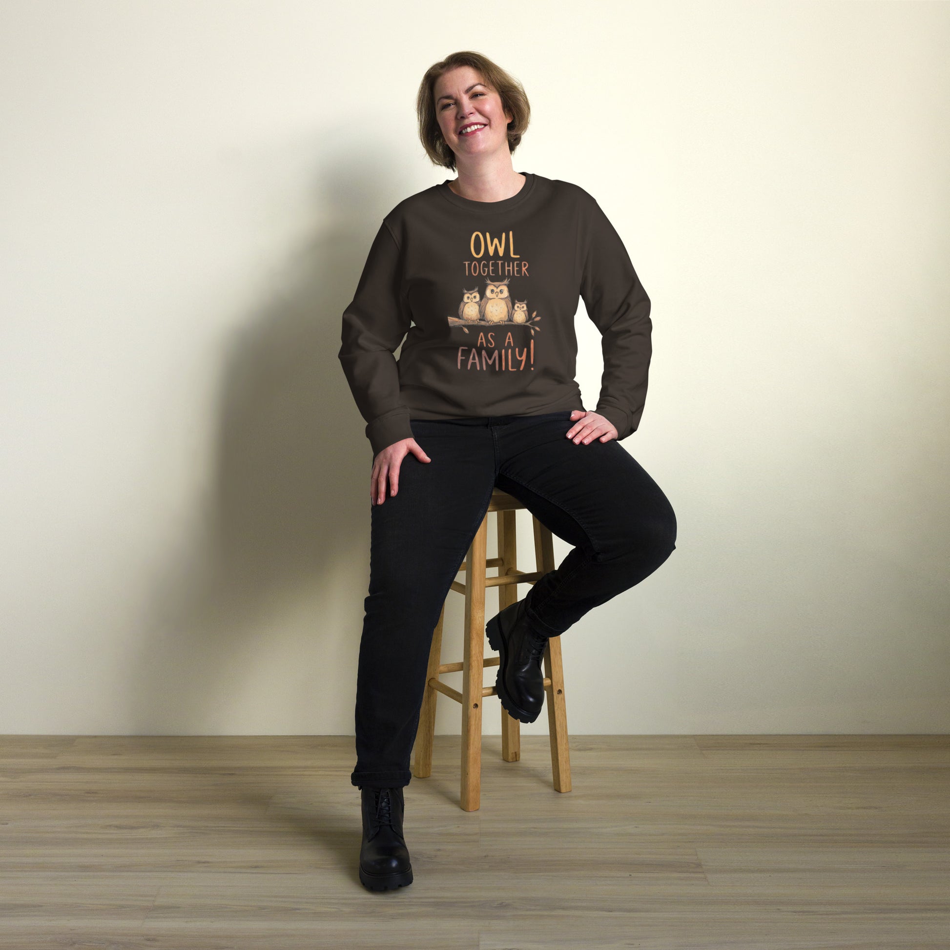 OwlNest Unisex Organic Sweatshirt – Timeless Comfort, Thoughtfully Made Dudeily